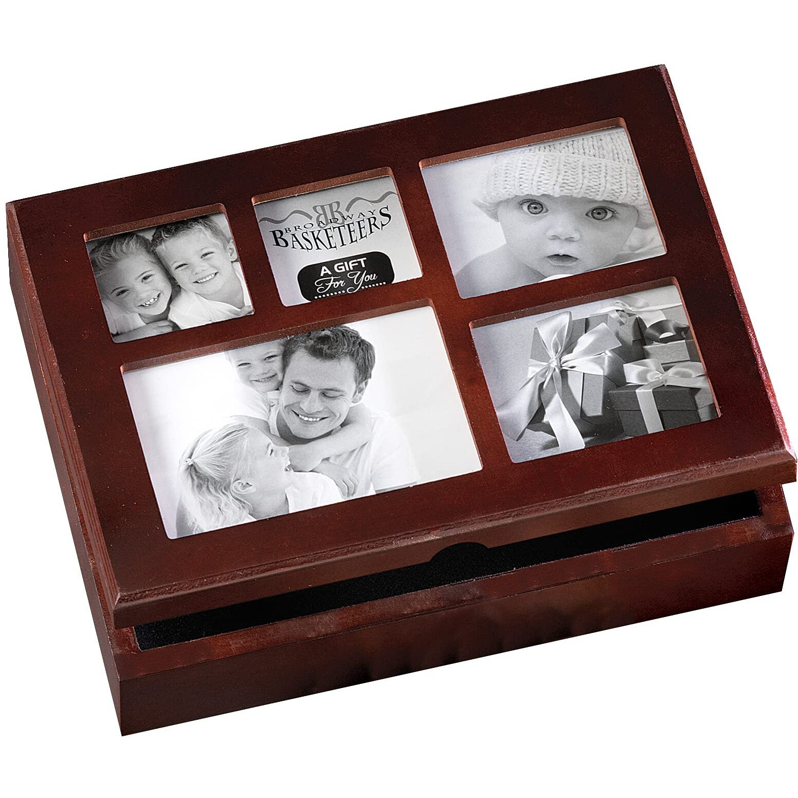 Broadway Basketeers Sympathy Gift Basket Gourmet Food Gift Basket For Loss Of A Loved One - Dessert, Cookies, Brownies, With Photo Gift Box For Condolences, Bereavement, Memorial, Remembrance, Shiva