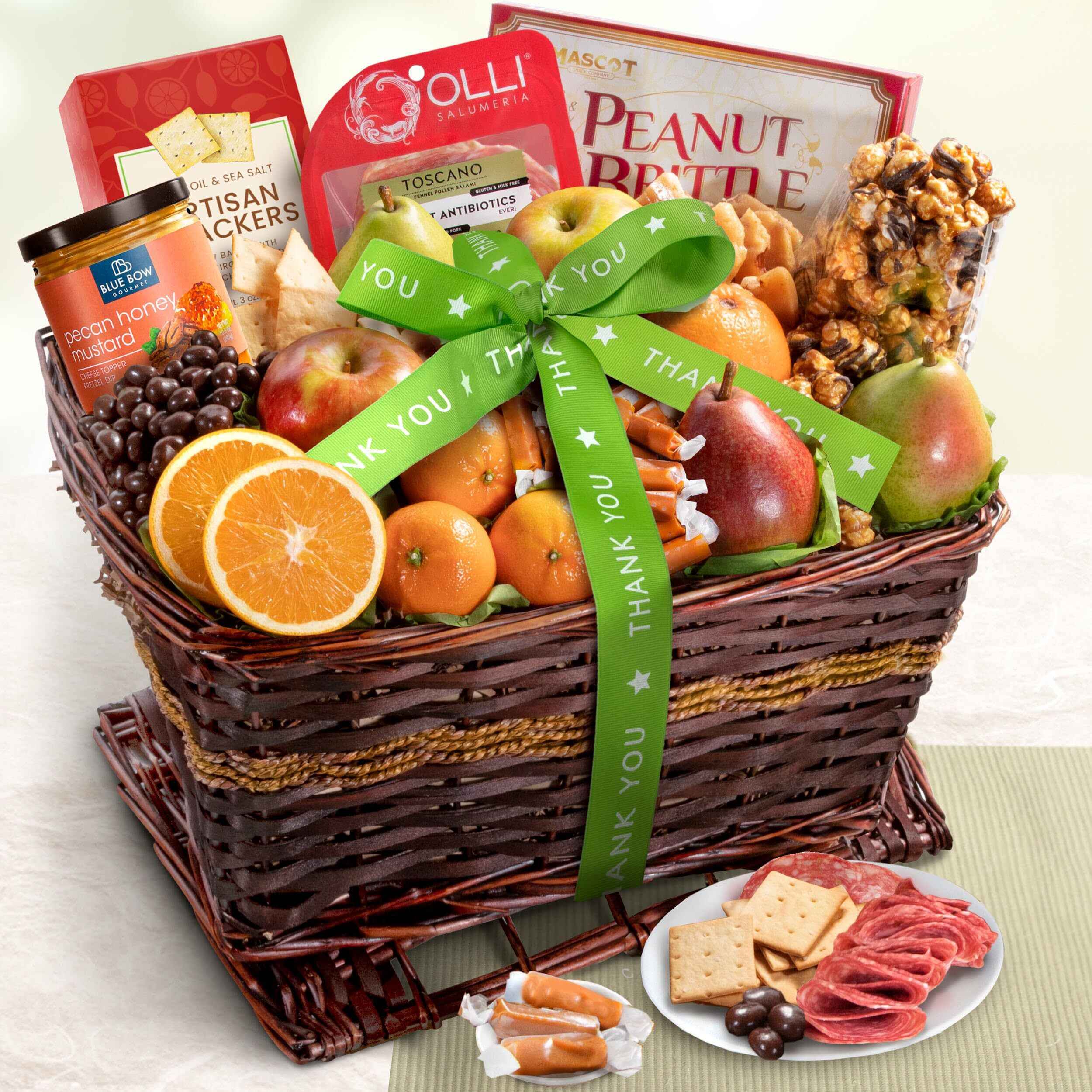 A Gift Inside Thank You Sweet & Savory Farmstead Gift Basket