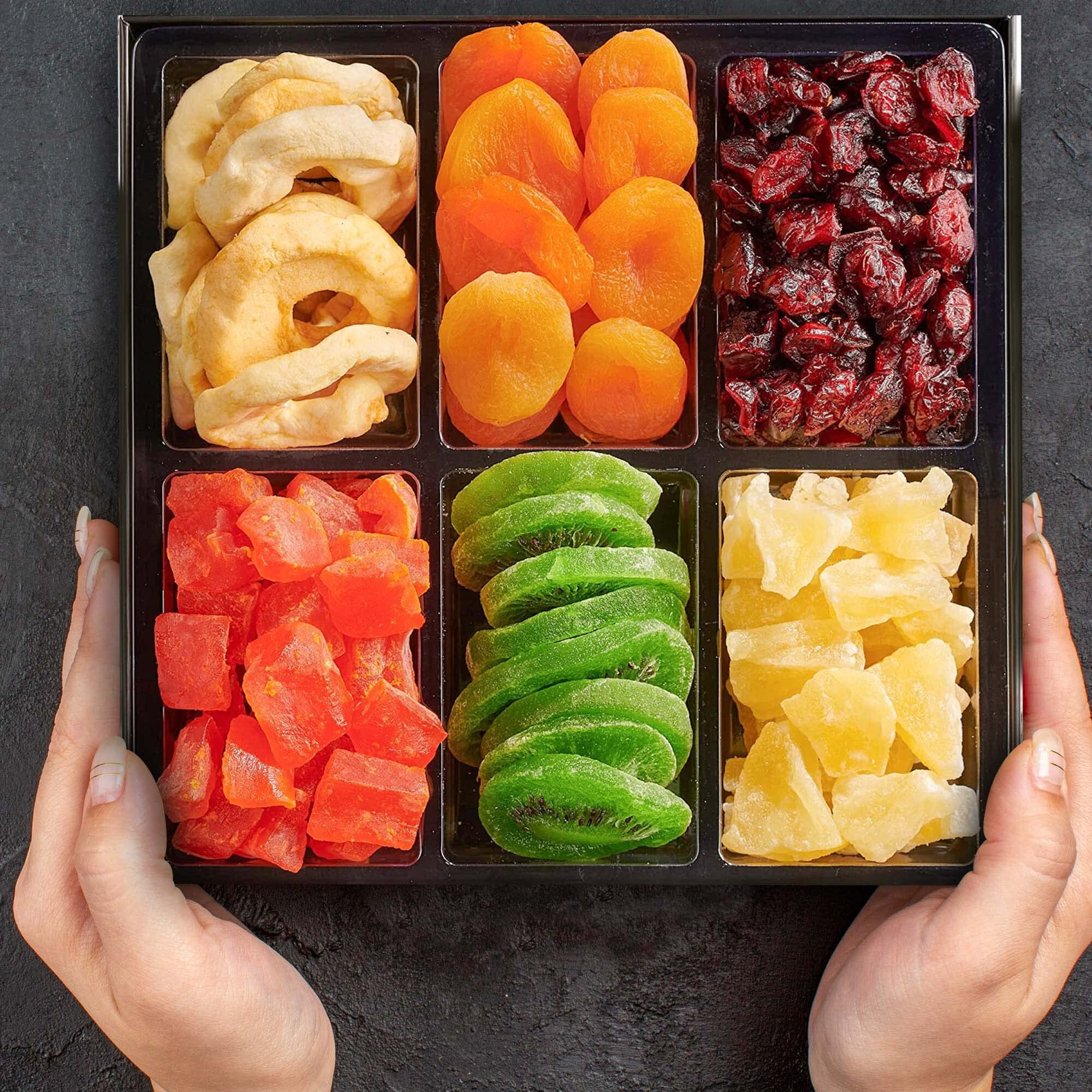 Dried Fruit Gift Basket, Gourmet Gift, Snack Box, In Elegant Drawer Window Gift Box, Gift Set For Fathers Day, Birthday Party, Sympathy, Healthy Gift Snack Box For Men And Women. Kosher Parve, Snackberry (Single)