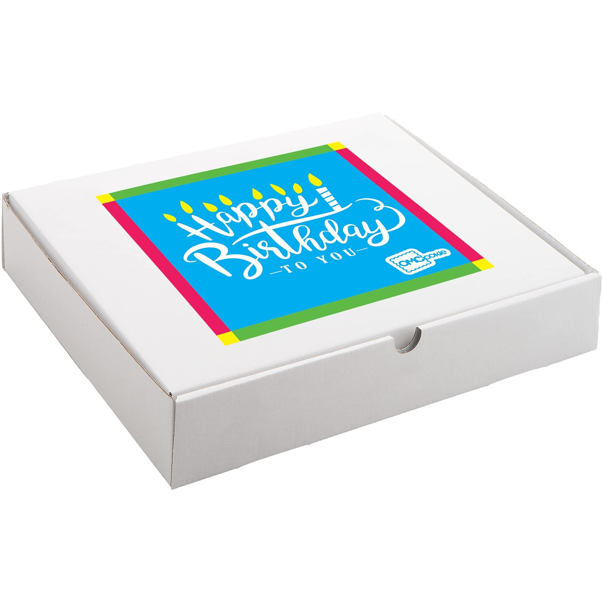 Happy Birthday Cookies 24 Pack Individually Wrapped Party Favors Gift Basket For Kids Men Women | Decorated Sugar Cookie Gift Box | Nut Free