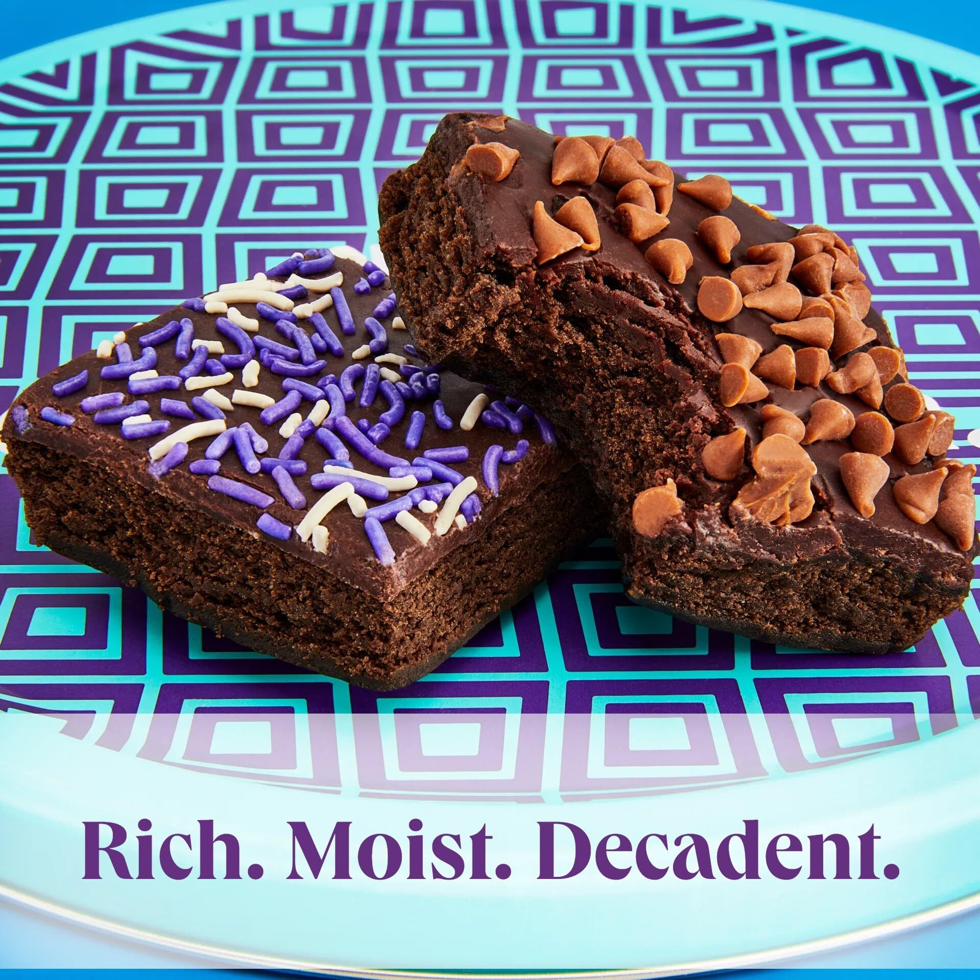 Chocolate Brownies Individually Wrapped | Fudge Brownie Assortment Gift Basket By On Occasion | Brownies Gift Baskets For Sympathy, Birthday, Get Well Soon