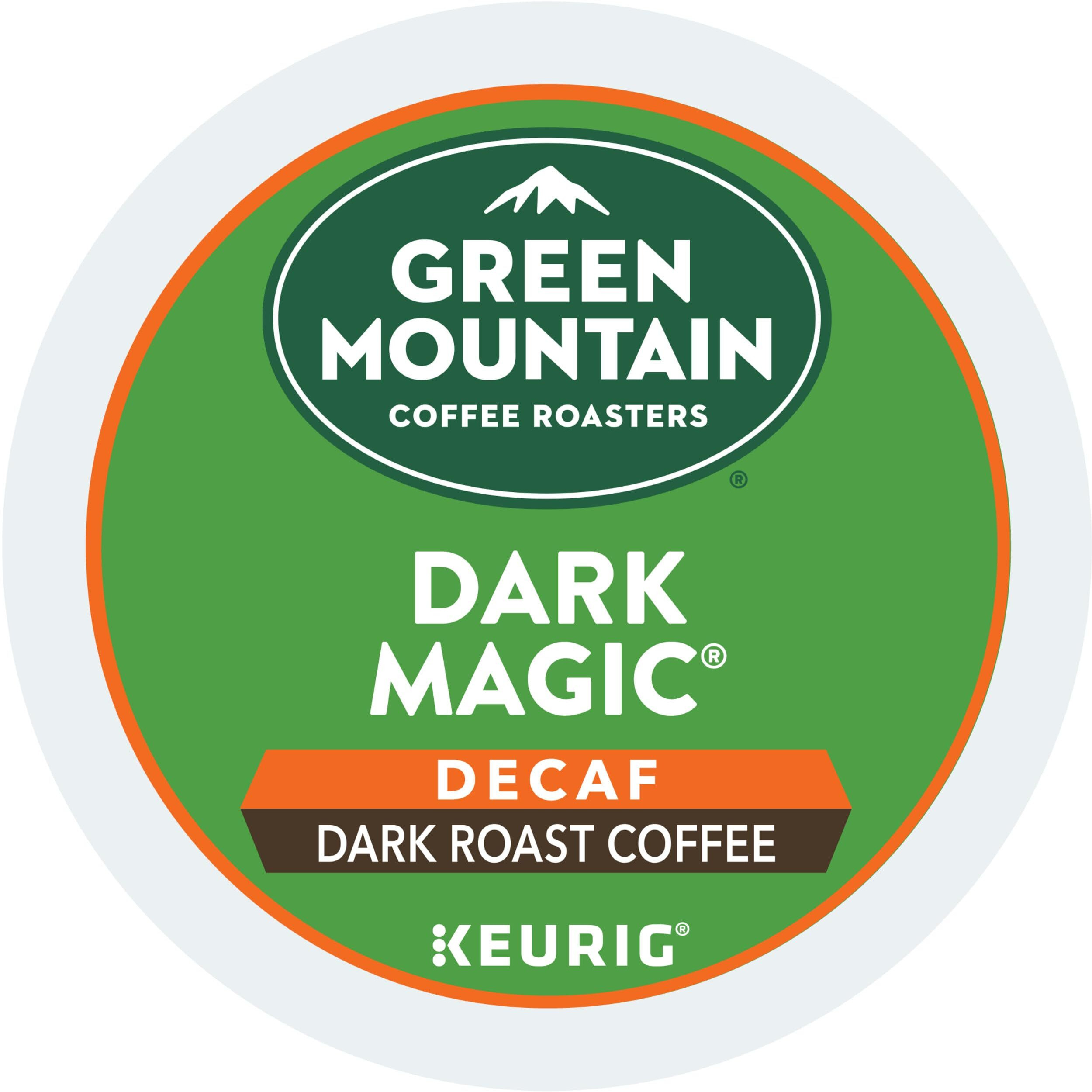 Green Mountain Coffee Roasters Dark Magic Decaf Keurig Single-Serve K-Cup Pods, Dark Roast Coffee, 72 Count (6 Packs Of 12)