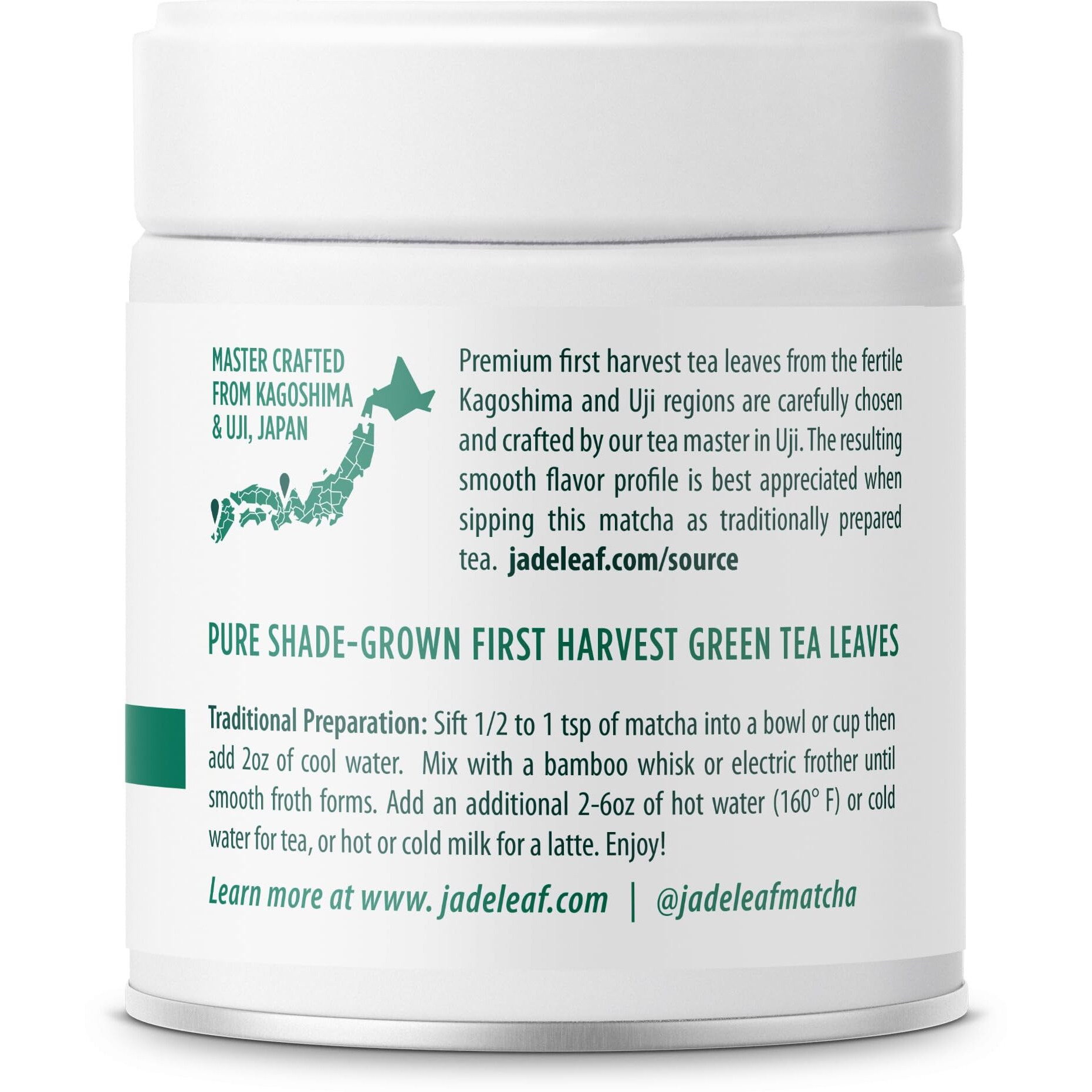 Jade Leaf Matcha Organic Ceremonial Grade Matcha Green Tea Powder - Authentic Japanese Origin - Teahouse Edition Premium First Harvest (1.06 Ounce)