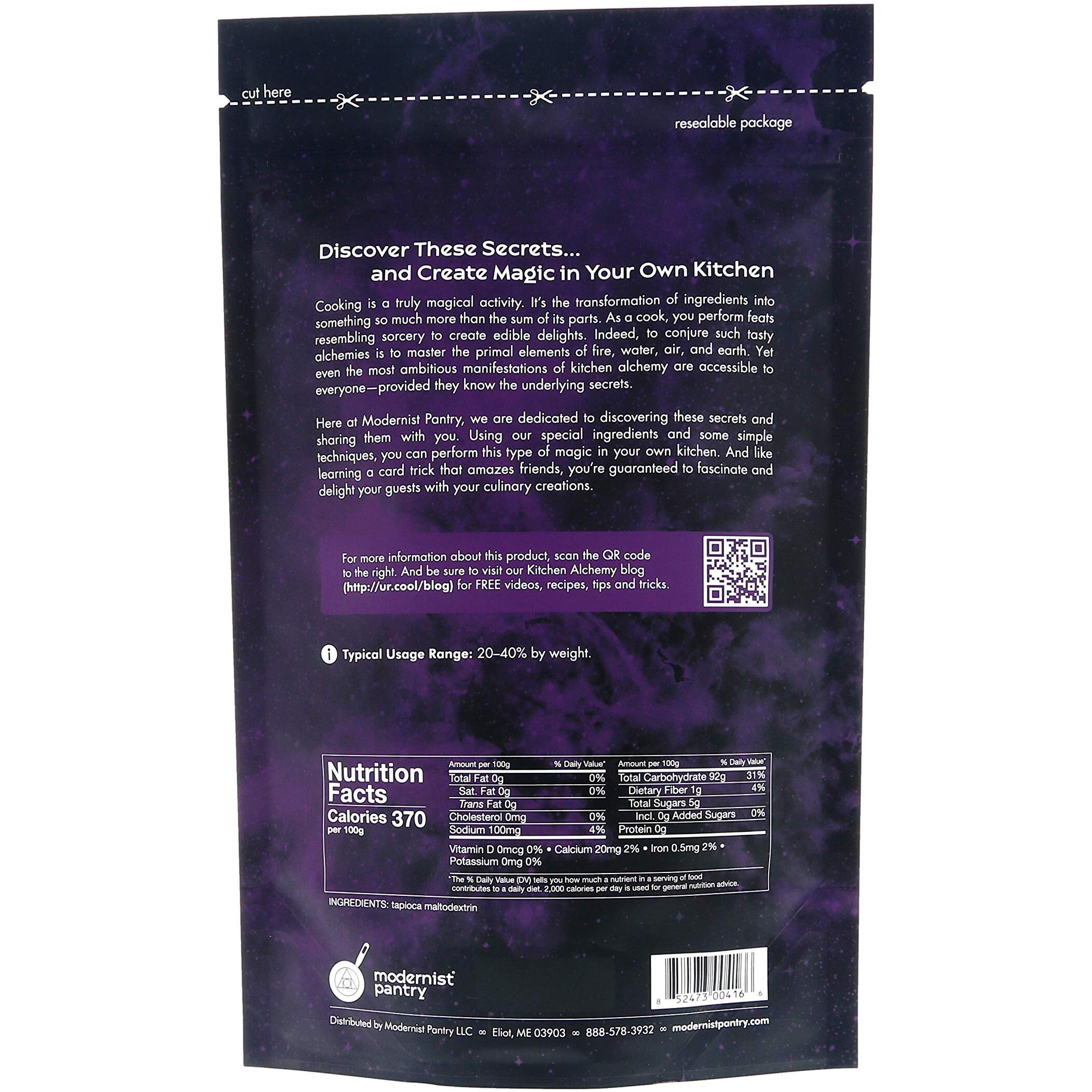 N-Zorbit - Pure Tapioca Maltodextrin  Non-Gmo Vegan Ou Kosher Certified - 50G/2Oz