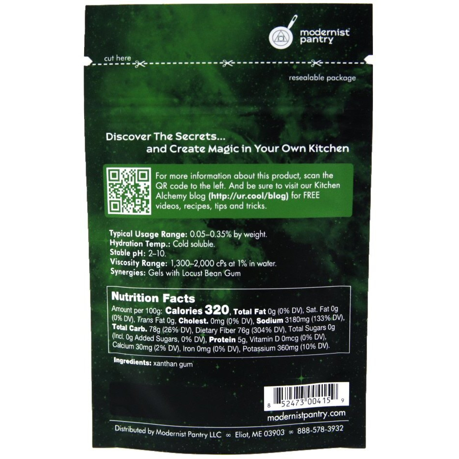 Pure Xanthan Gum Gluten-Free Vegan Ou Kosher Certified - 50G/2Oz