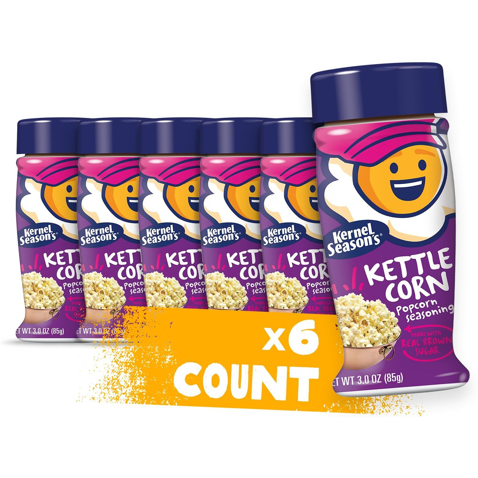 Kernel Season's Popcorn Seasoning, Kettle Corn, 3 Ounce (Pack Of 6)