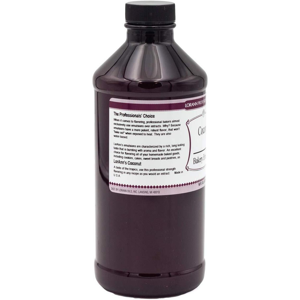 Lorann Coconut Bakery Emulsion, 16 Ounce Bottle