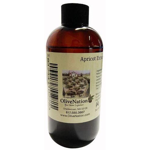 Olivenation Pure Apricot Extract - 8 Ounces - Gluten-Free, Sugar-Free - Premium Quality Flavoring Extract For Baking