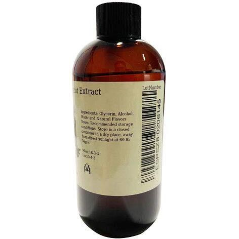 Olivenation Pure Apricot Extract - 8 Ounces - Gluten-Free, Sugar-Free - Premium Quality Flavoring Extract For Baking