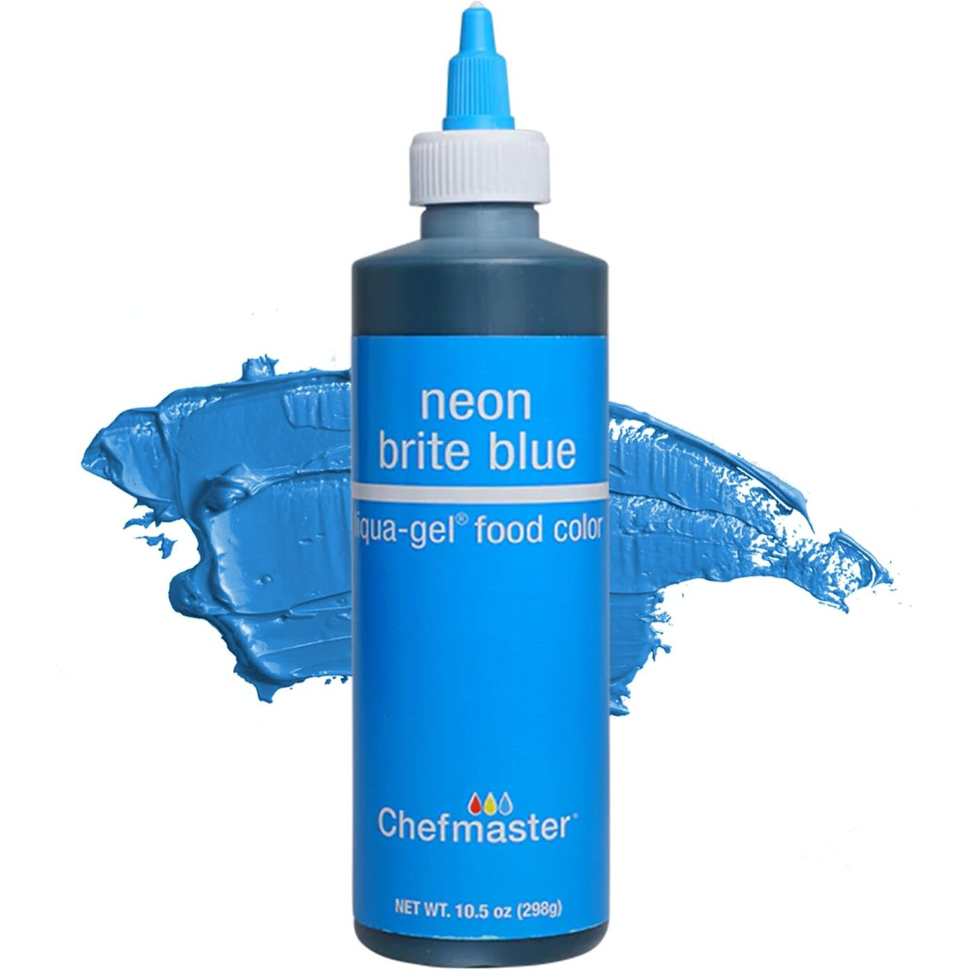 Chefmaster Lemon Yellow Liqua-Gel Food Coloring | Vibrant Color | Professional-Grade Dye For Icing, Frosting, Fondant | Baking & Decorating | Fade-Resistant | Easy-To-Use | Made In Usa | 10.5 Oz