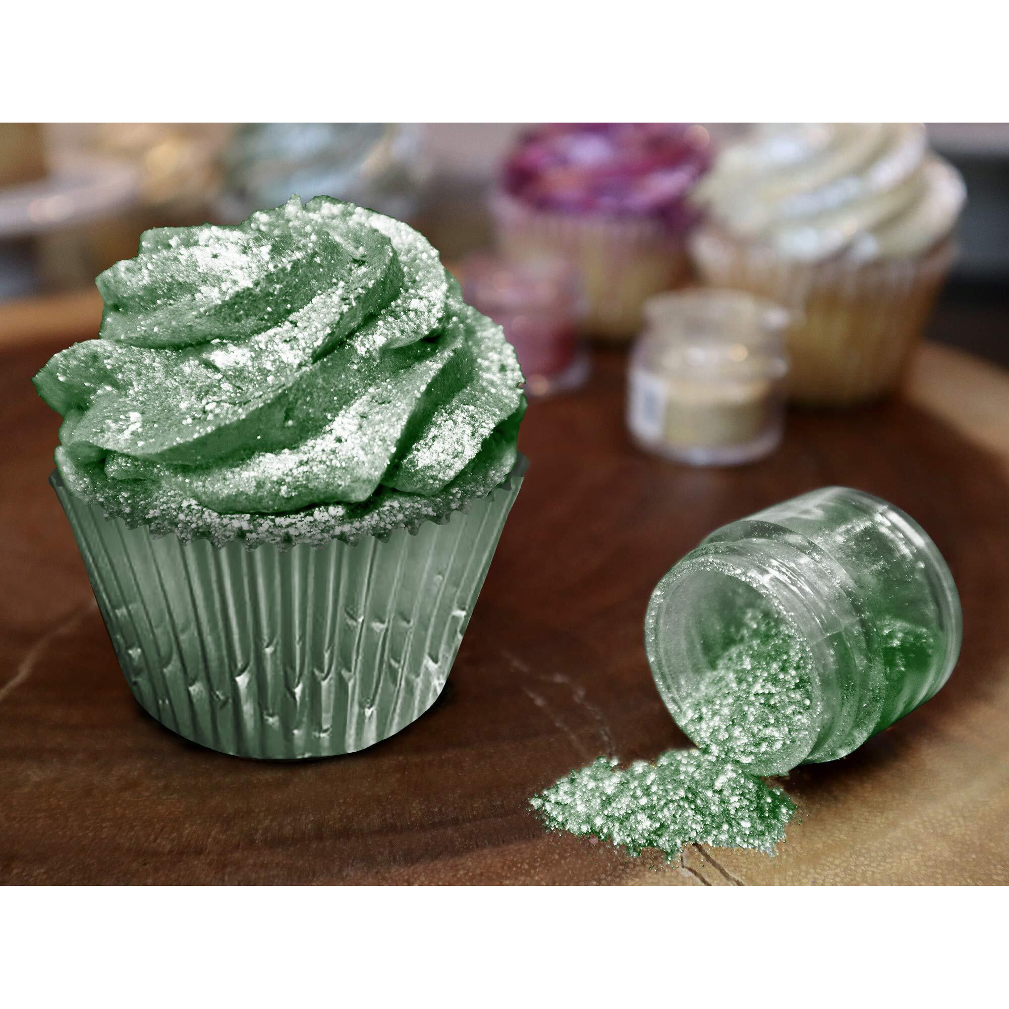 Bakell Christmas Green Tinker Dust, 5 Gram | Kosher Certified | 100% Edible Glitter | Cakes, Cupcakes, Cake Pops, Drinks, Glitter & Dusts (Christmas Green)