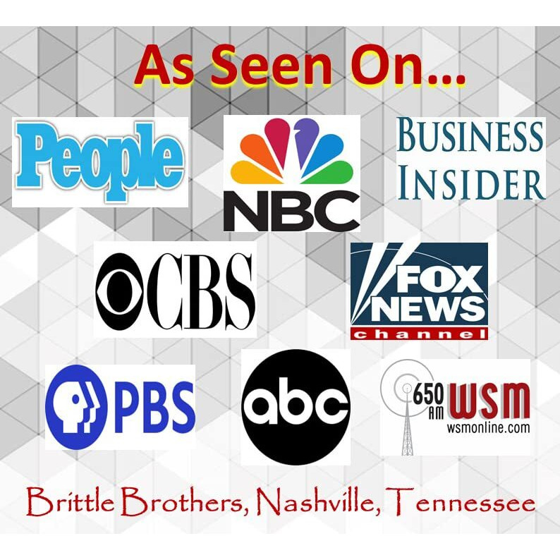 Brittle Brothers Peanut Brittle - 16 Oz. Box  Voted 1-4Xs More Nuts - Gift Set Cashew Pecan Bacon Corporate Christmas Mother Father Chocolate