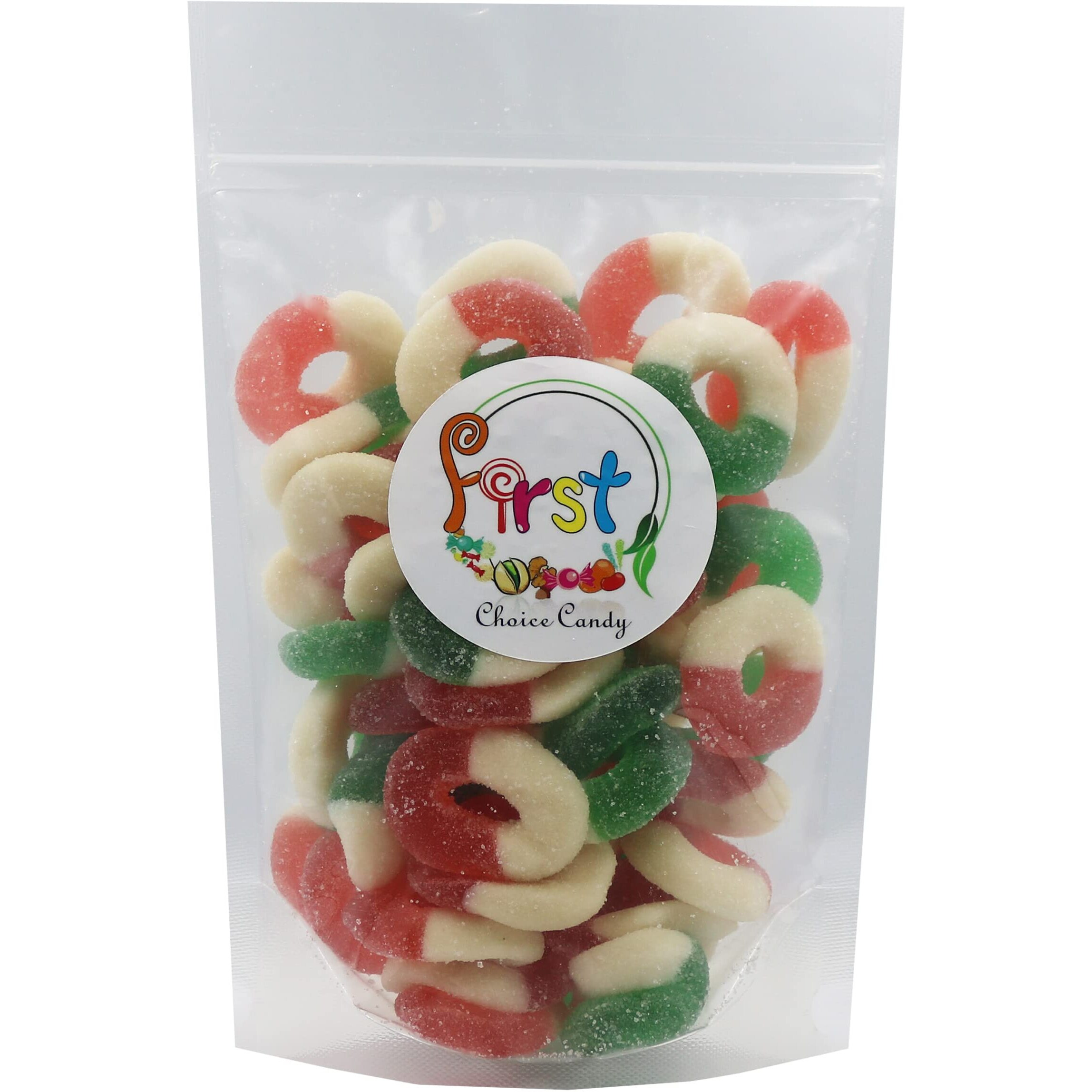 Firstchoicecandy Gummy Rings (Christmas Mix, 1 Pound (Pack Of 1))