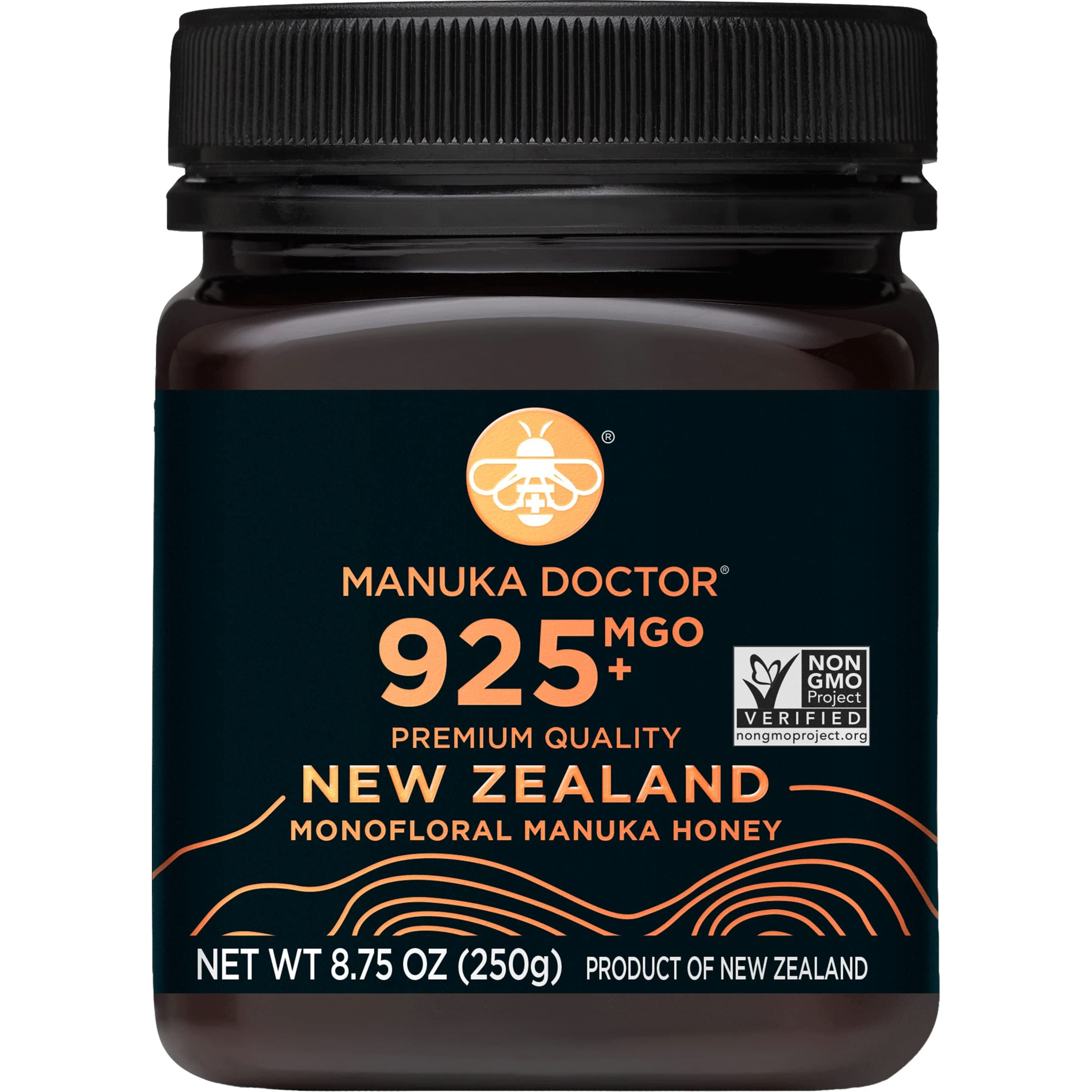 Manuka Doctor - Mgo 925+ Manuka Honey Monofloral, 100% Pure New Zealand Honey. Certified. Guaranteed. Raw. Non-Gmo (8.75 Oz)