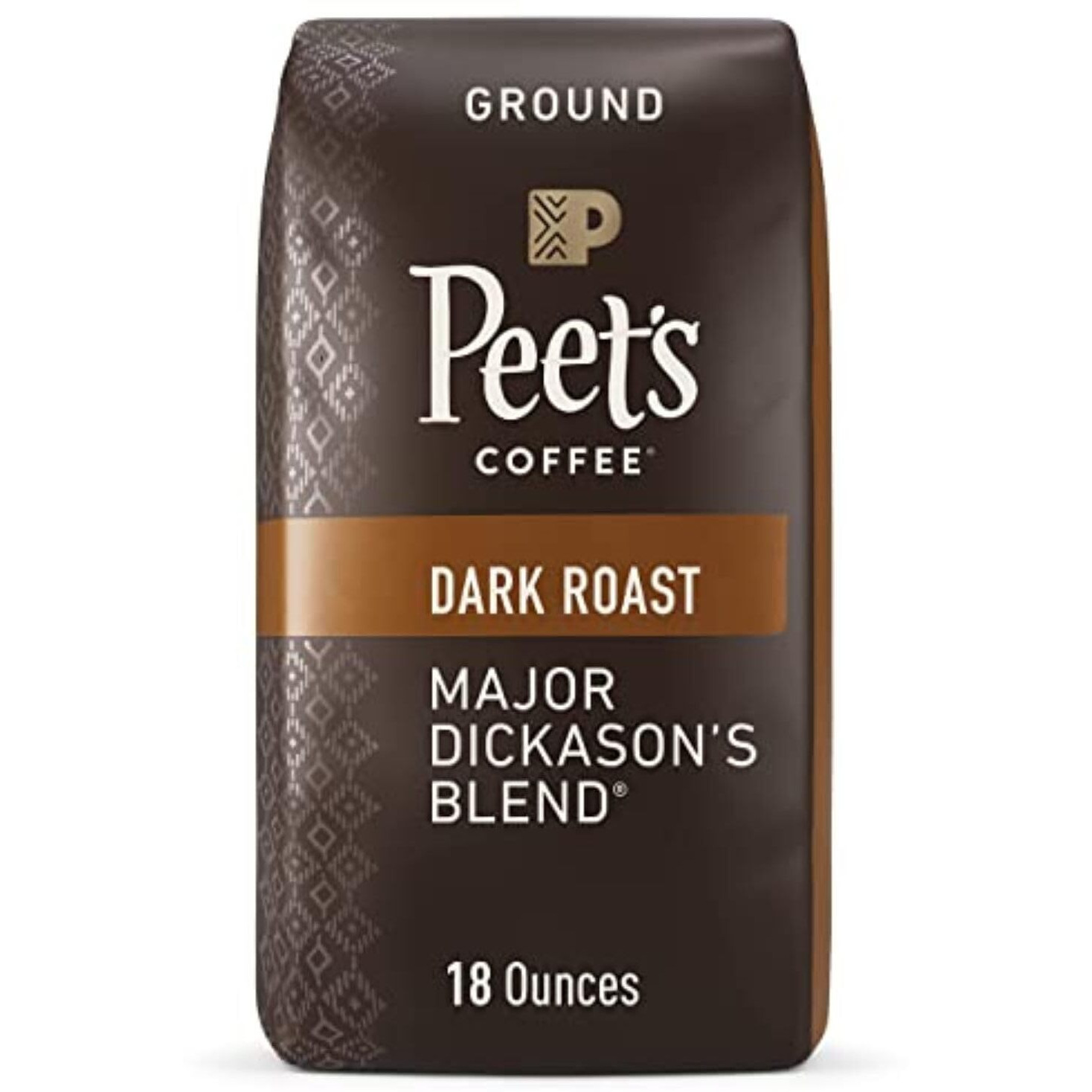Peet's Coffee, Dark Roast Ground Coffee - Major Dickason's Blend 18 Ounce Bag