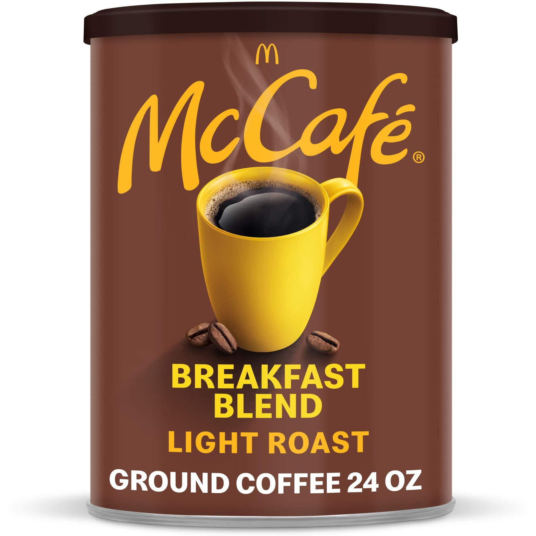 Mccafe Breakfast Blend, Light Roast Ground Coffee, 24 Oz Canister