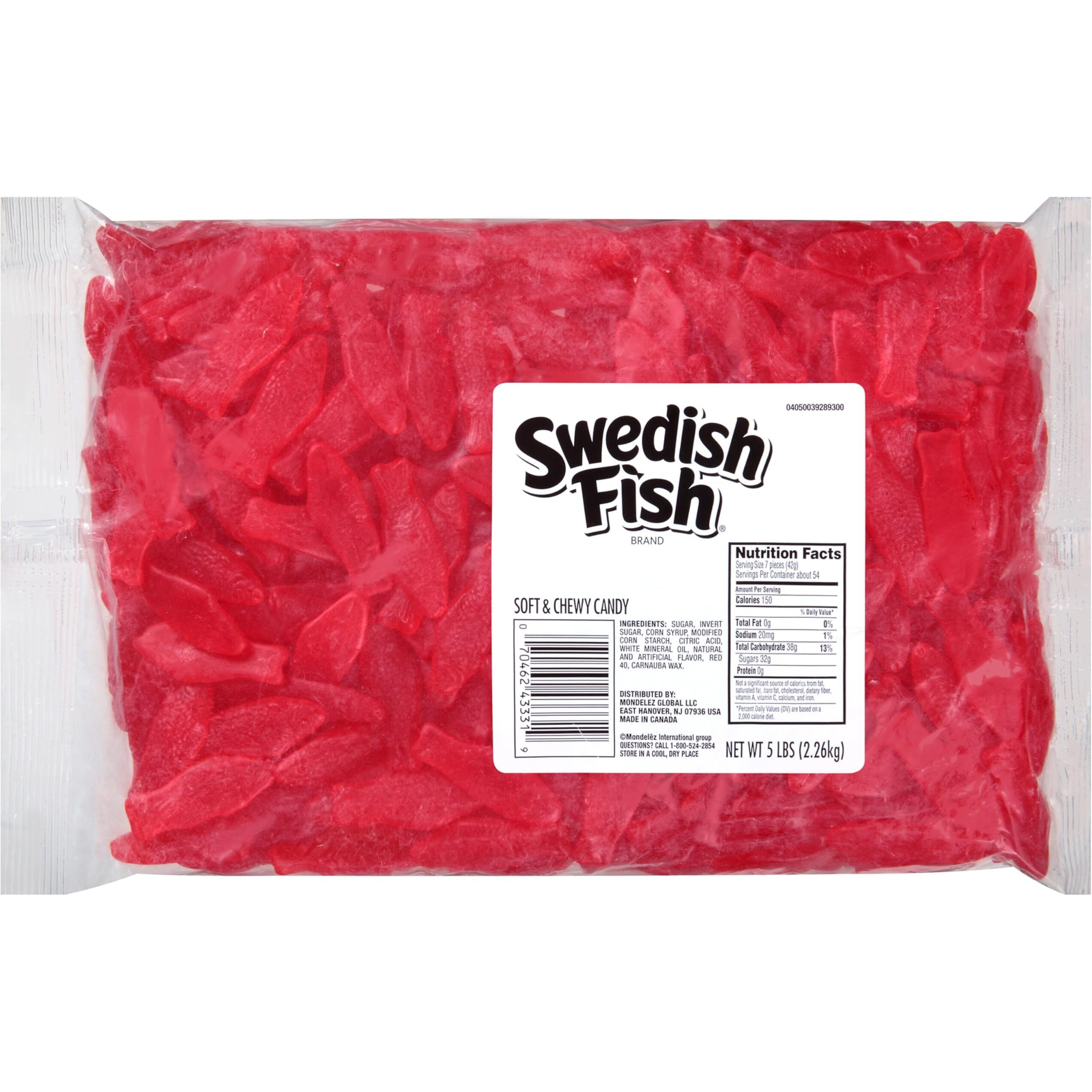 Swedish Fish Soft & Chewy Candy, 5 Lb