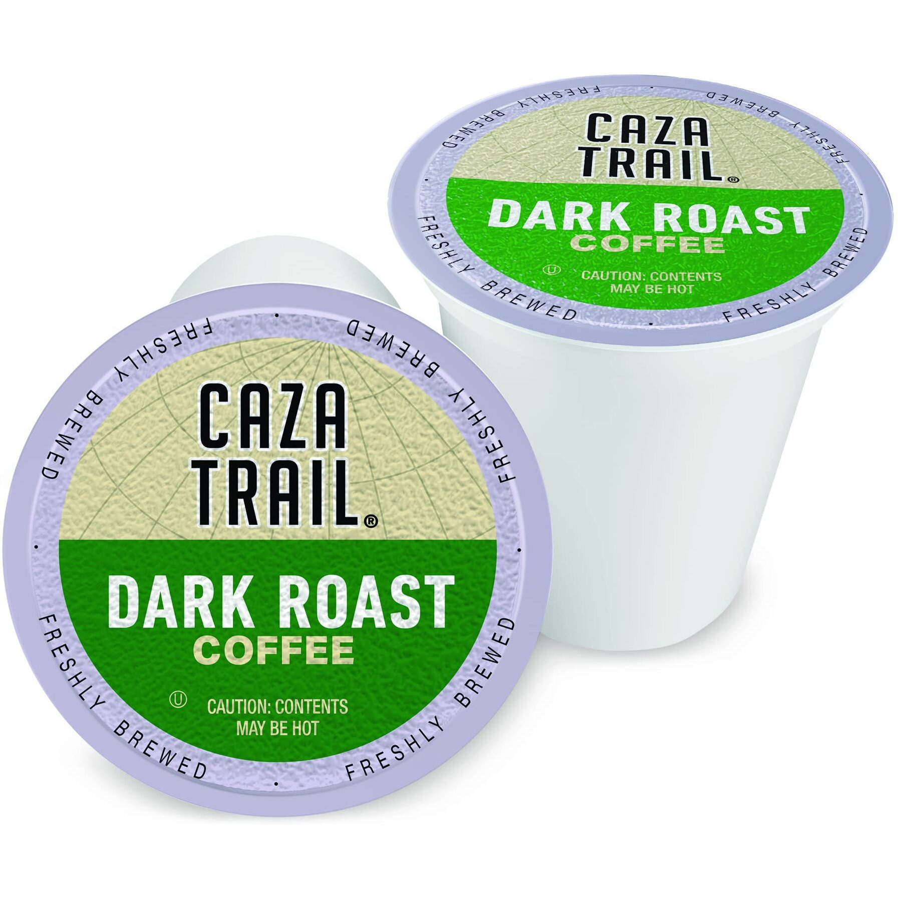 Caza Trail Coffee Pods, Dark Roast, Single Serve (Pack Of 100) (Packaging May Vary)