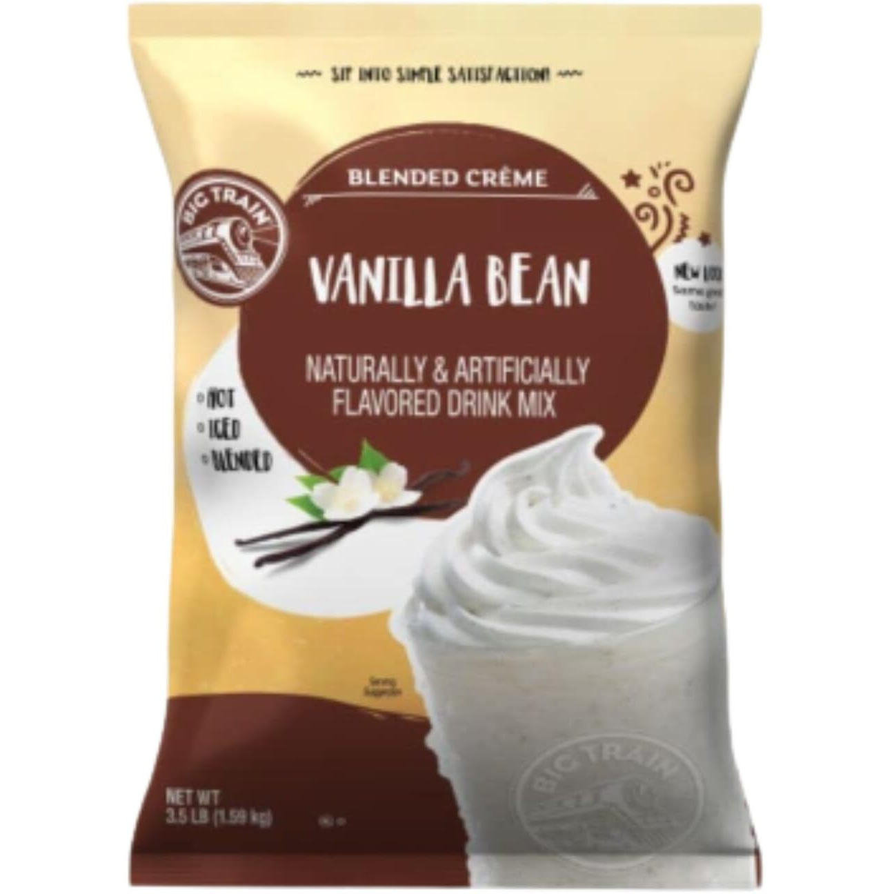 Big Train Vanilla Bean Blended Crme Beverage Mix, 3.5 Pound (Pack Of 1)