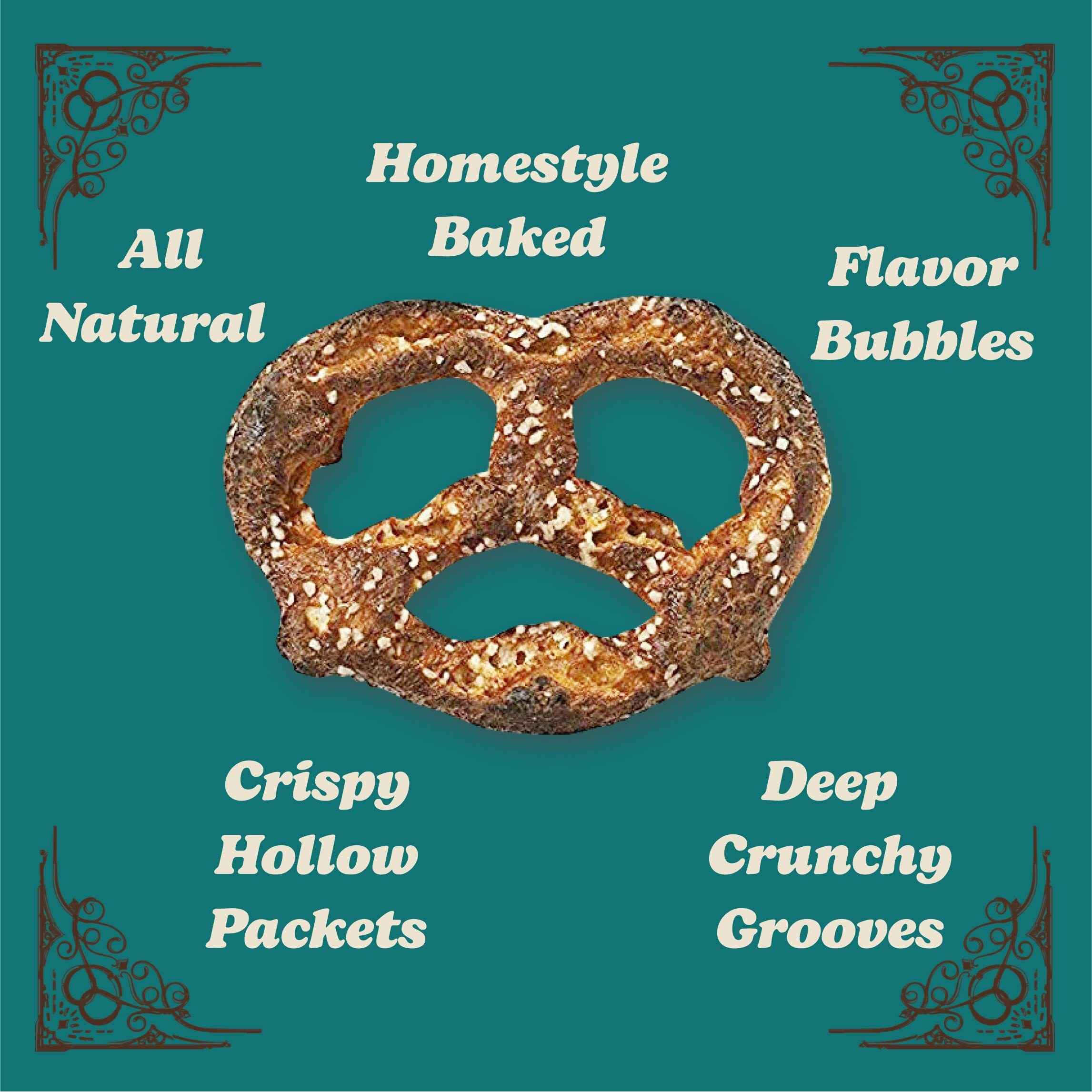 Unique Snacks Original Splits Pretzels, Delicious Homestyle Baked Snack Bag, Ou Kosher, And Non-Gmo Food, No Artificial Flavor, 11 Oz. Bag, Pack Of 6