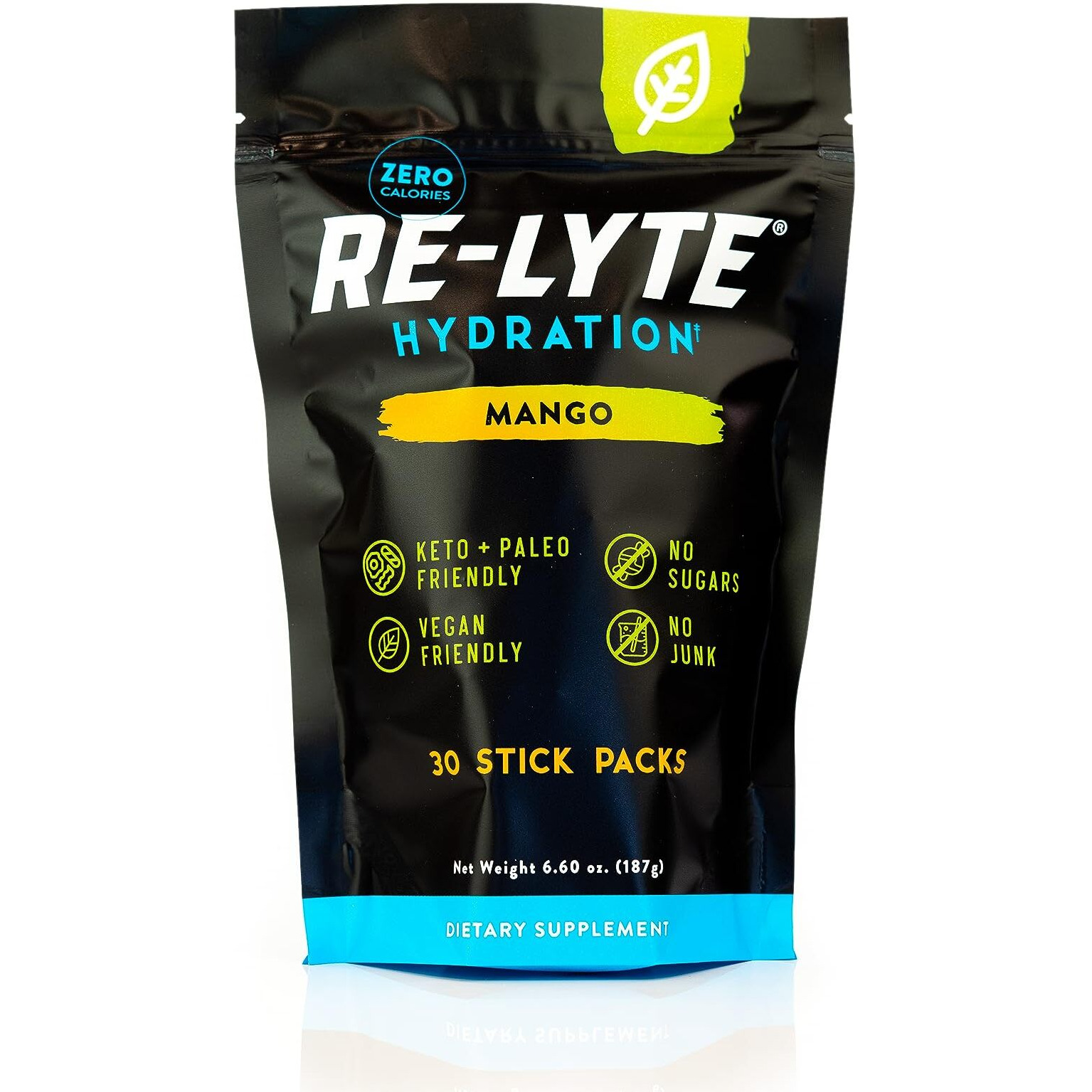 Redmond Re-Lyte Hydratio Electrolyte Drink Mix (Mango) 30 Stick Packs