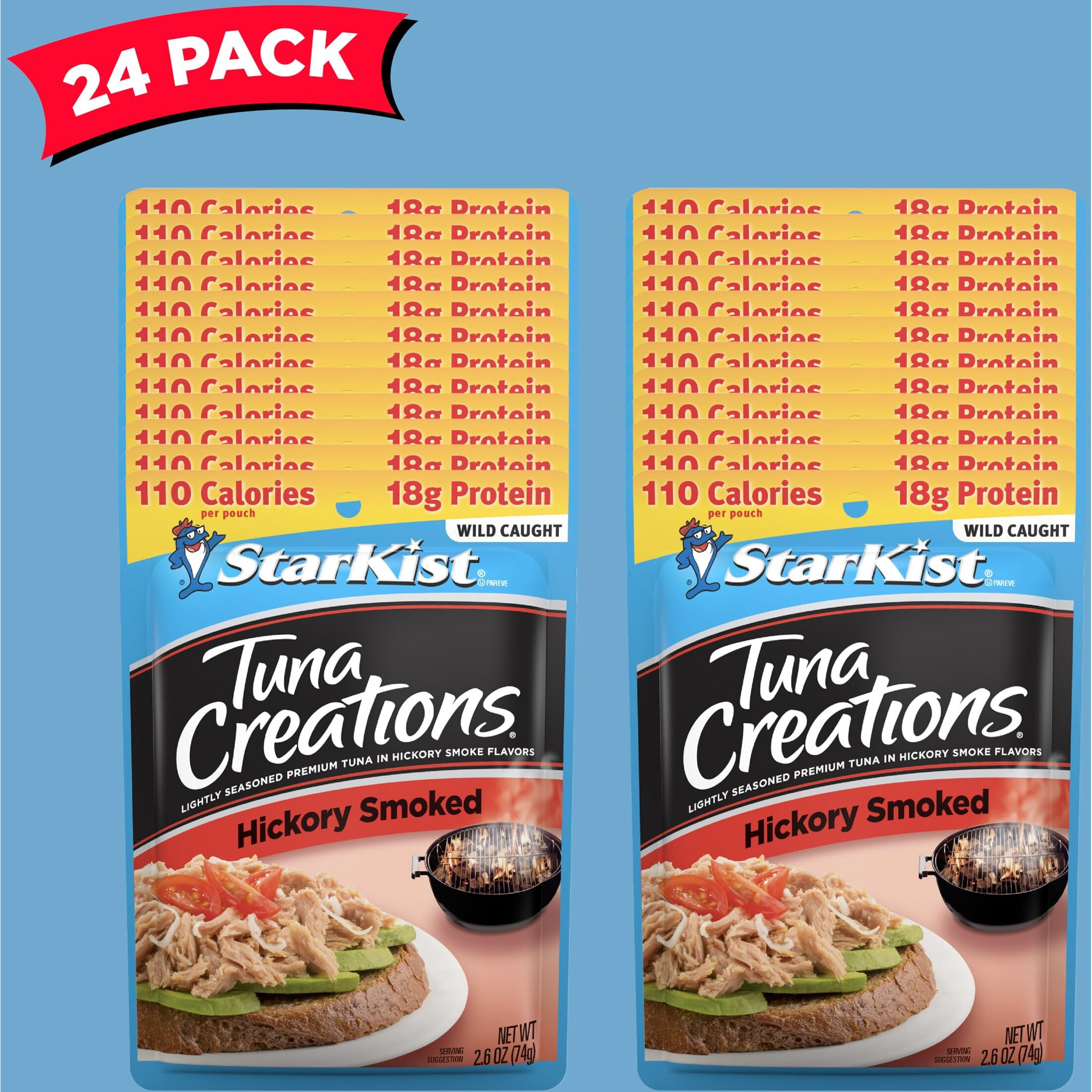 Starkist Tuna Creations, Hickory Smoked, Packaging May Vary, 2.6 Oz, Pack Of 24