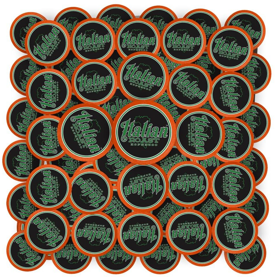 Fresh Roasted Coffee, Italian Roast, Dark, Kosher, K-Cup Compatible, 96 Pods