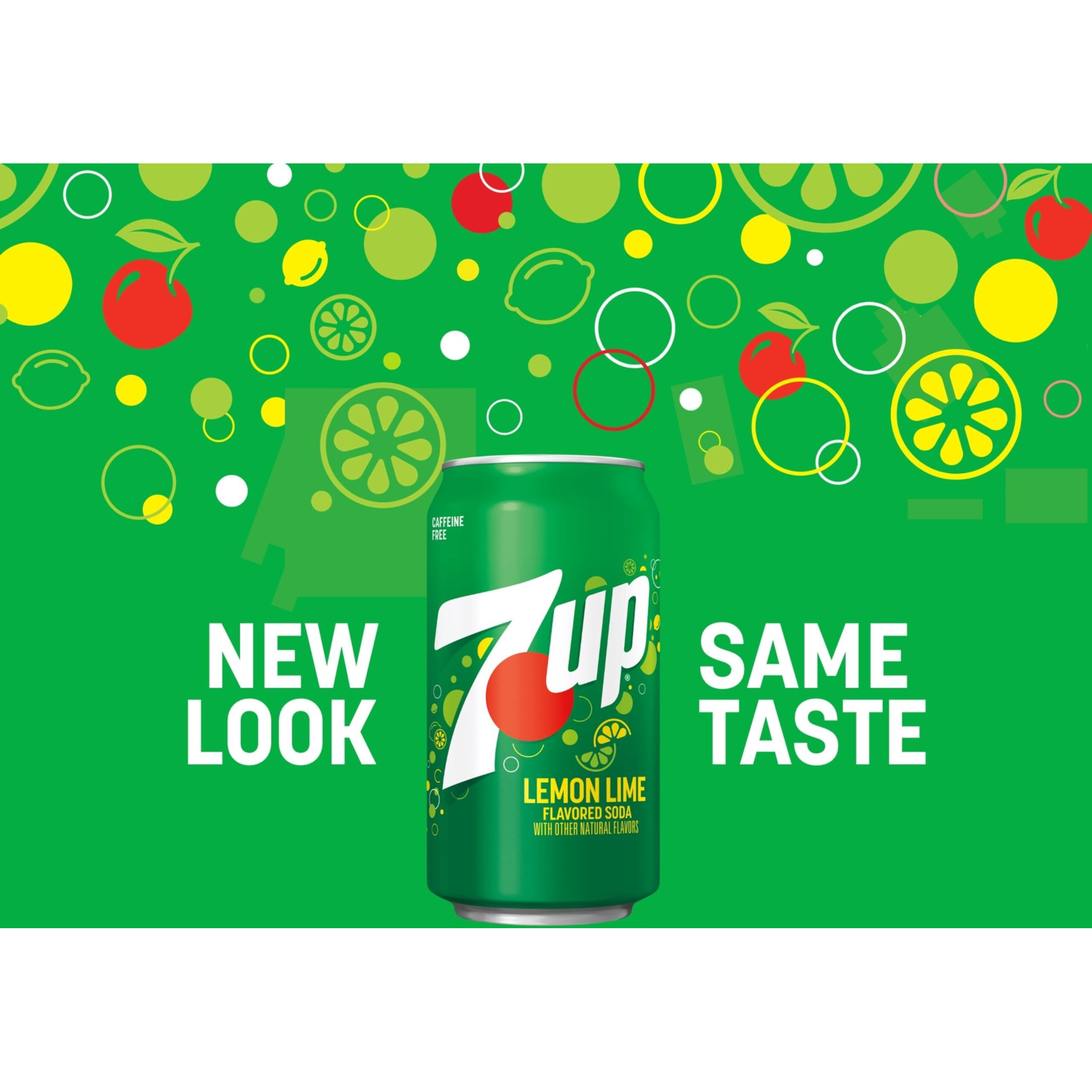 7Up Lemon Lime Soda, Naturally Flavored And Caffeine Free, 12 Fl Oz (Pack Of 12)