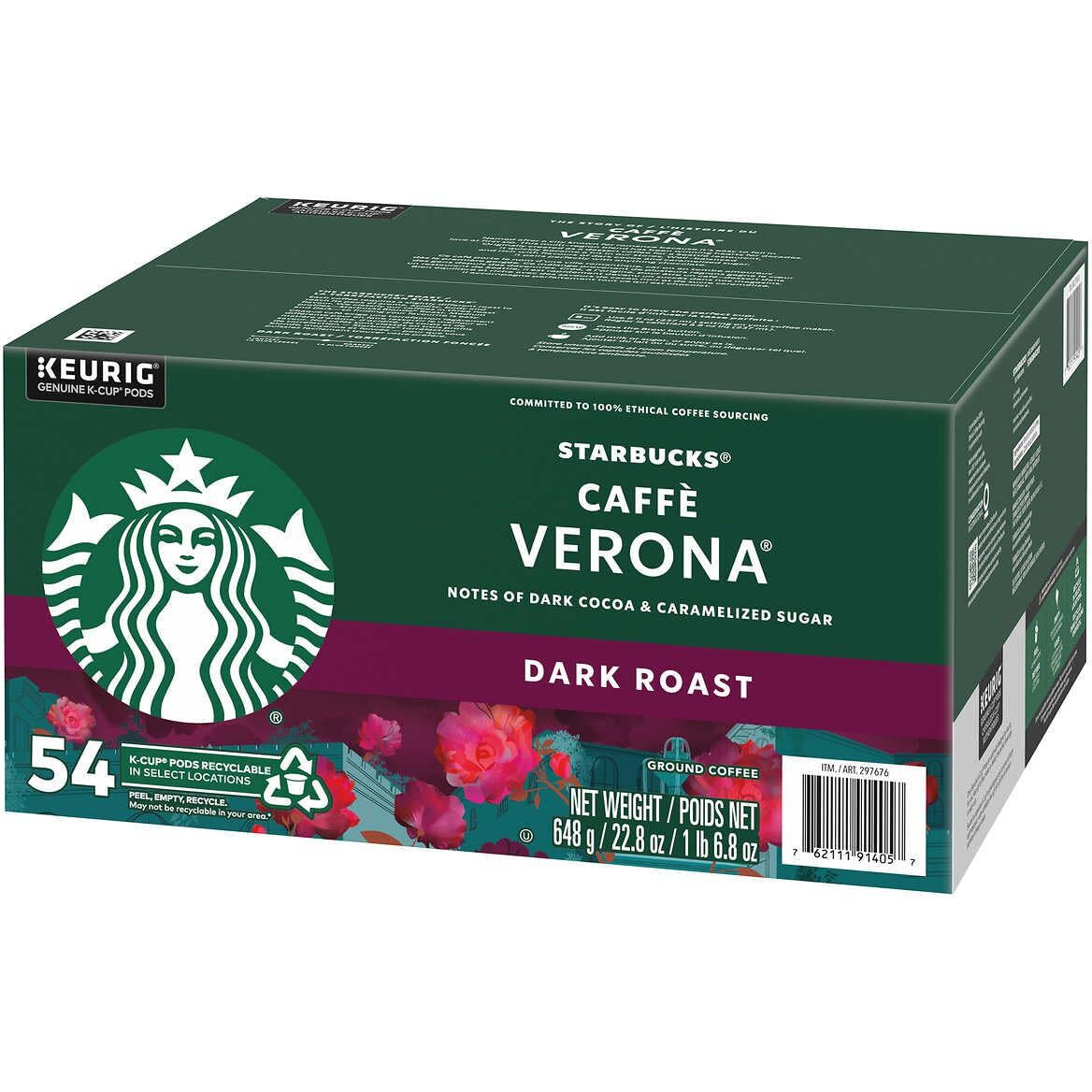 Starbucks Caffe Verona, Dark, 54-Count