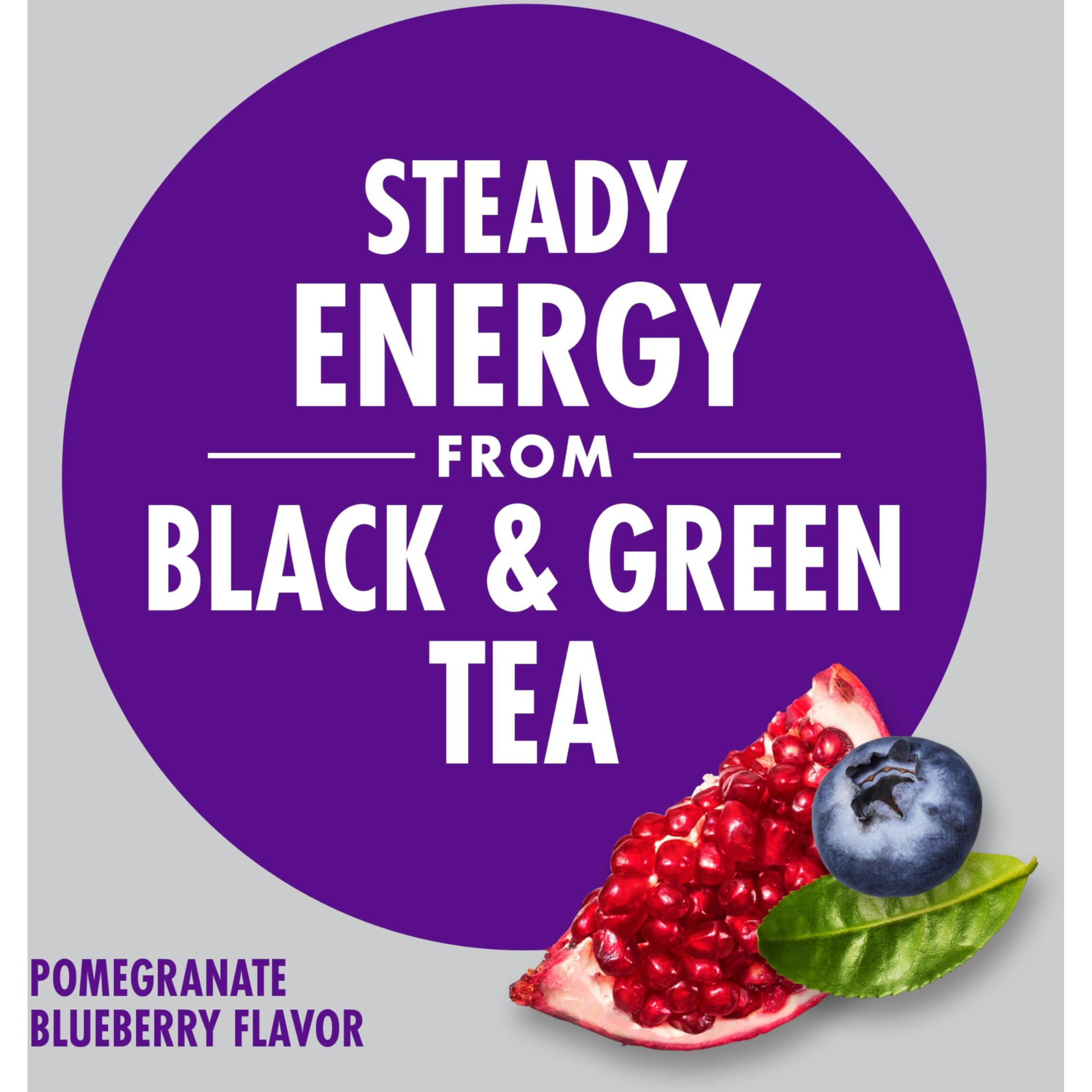 V8 +Energy Pomegranate Blueberry Juice Energy Drink, 8 Fl Oz Can (12 Pack)