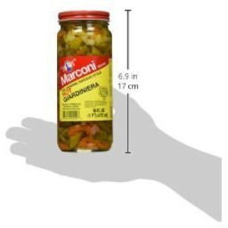 Marconi - The Original Chicago Style Hot Giardiniera - 16 Oz (2 Pack)