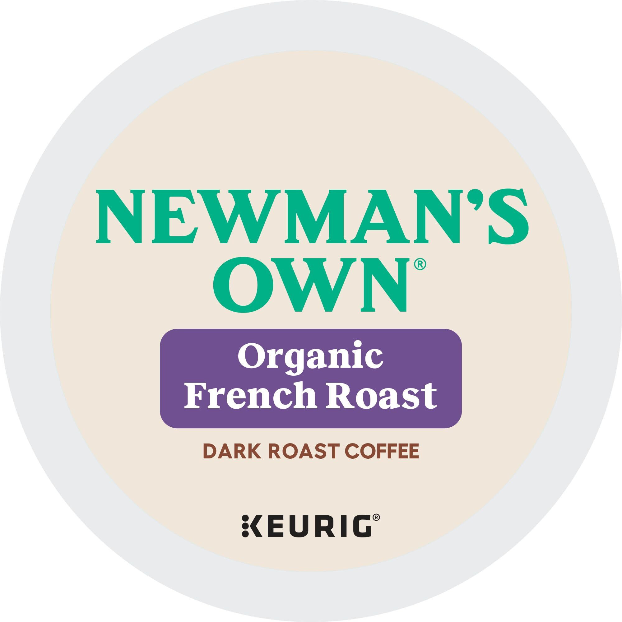 Newman's Own Organics French Roast Keurig Single-Serve K-Cup Pods, Dark Roast Coffee, 72 Count (6 Packs Of 12)