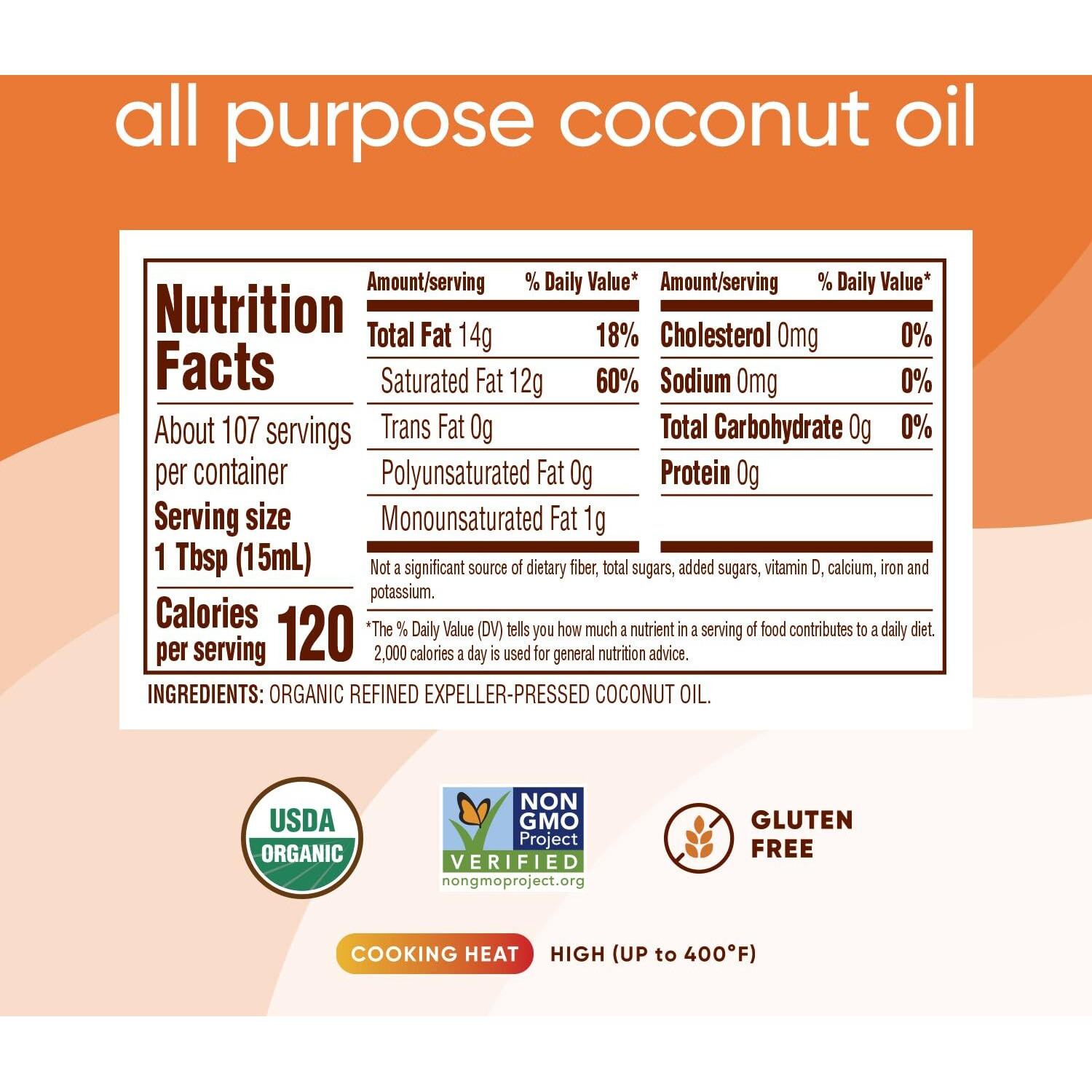 Nutiva Organic Steam-Refined Coconut Oil, 54 Fl Oz, Usda Organic, Non-Gmo, Vegan, Keto, Paleo, Neutral Flavor And Aroma For Cooking & Natural Moisturizer For Skin And Hair