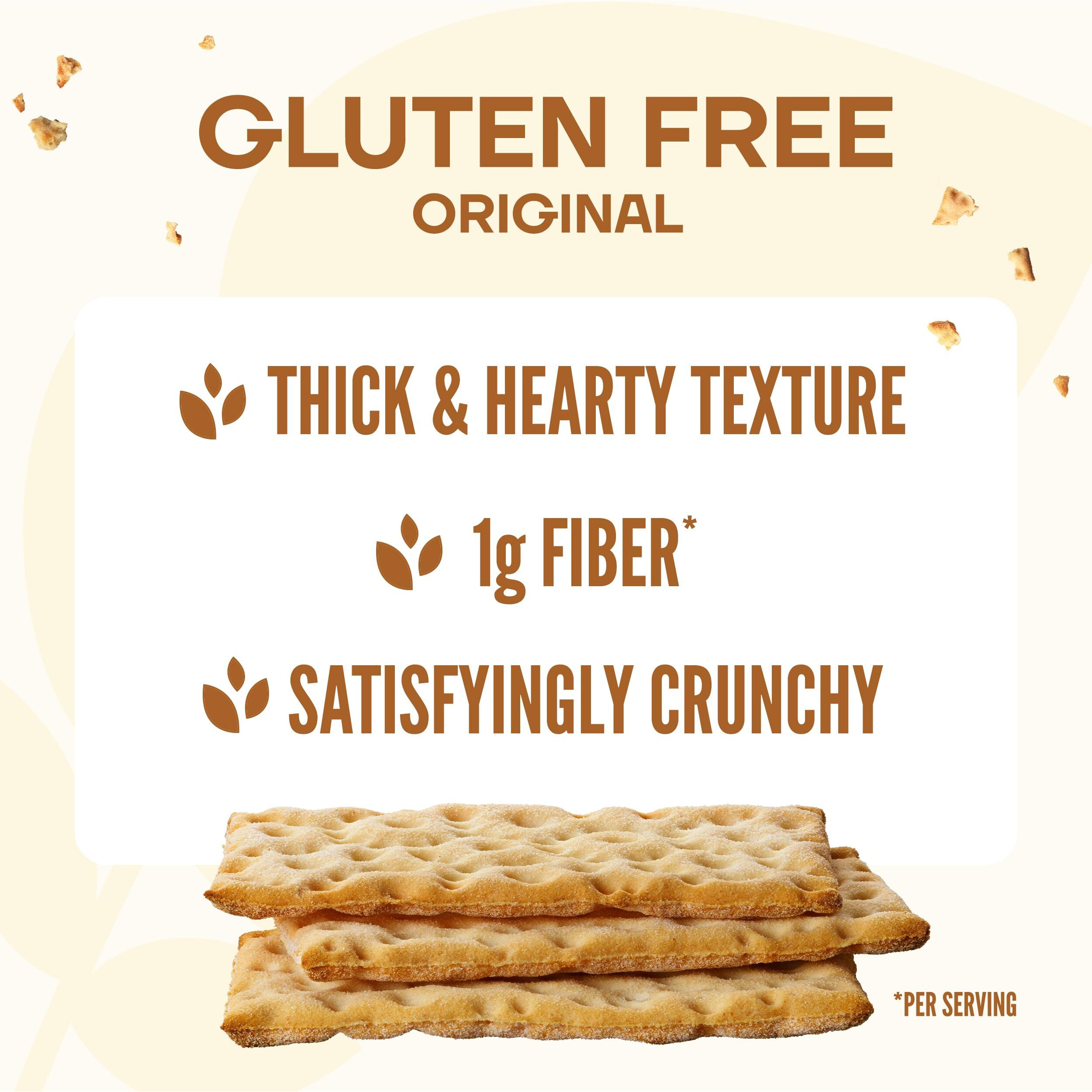 Wasa Gluten Free Original Crispbread, 5.4 Oz (Pack Of 10), Gluten Free Crackers, Non-Gmo Ingredients