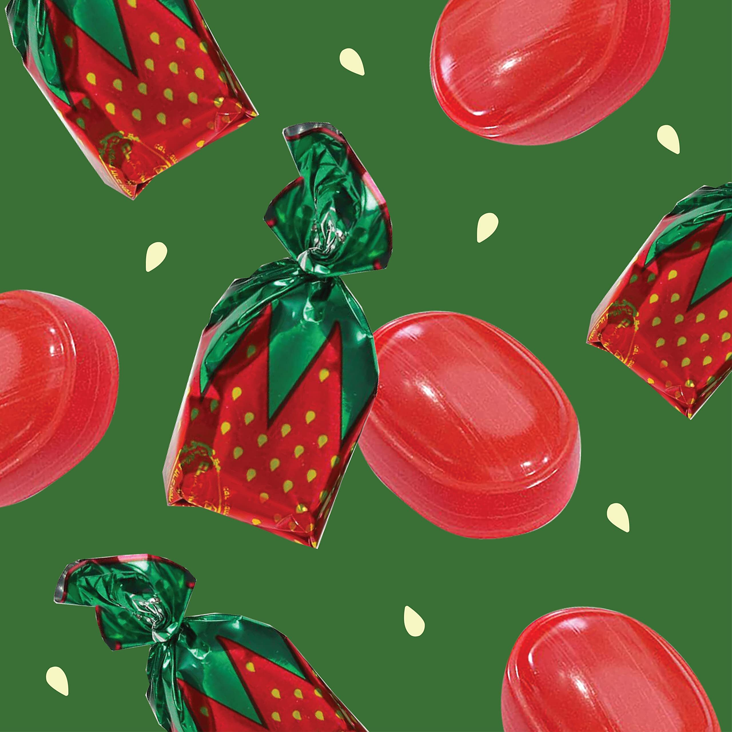 Arcor Strawberry Bon Bons Hard Candy, Sachet Wrap, 2-Pound Bag (About 130 Count)