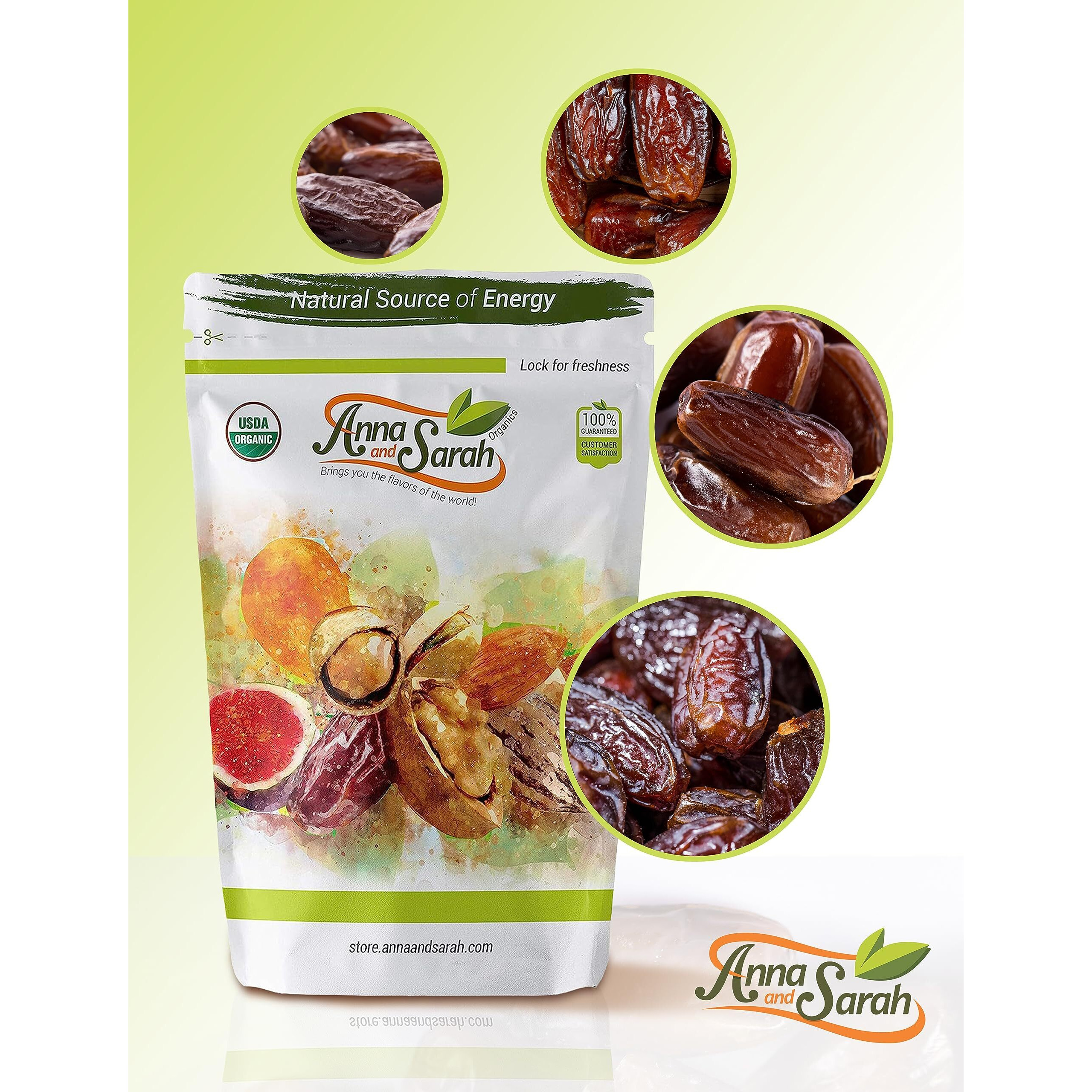 Anna And Sarah Fancy Medjool Dates In Resealable Bag, 1 Lb