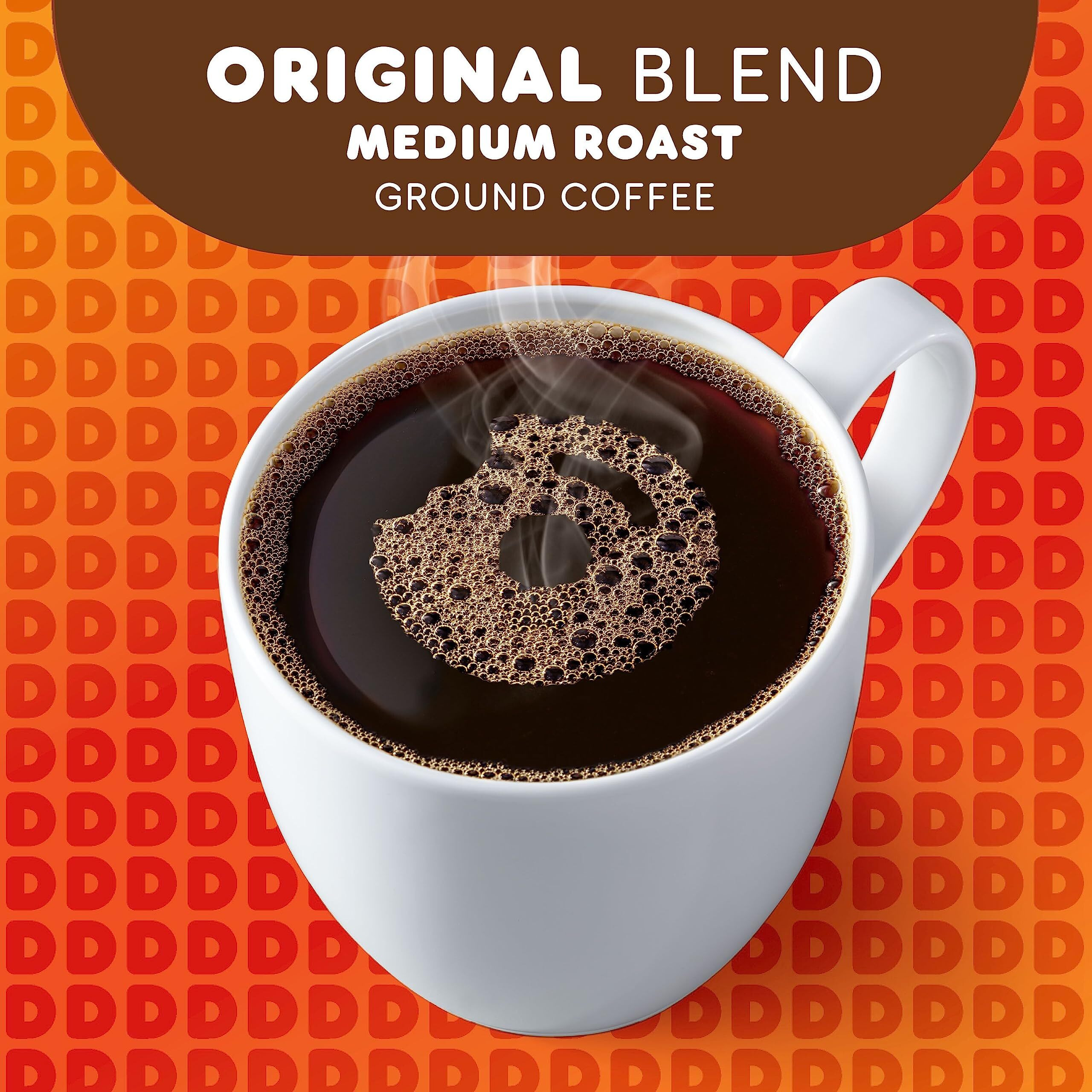 Dunkin' Original Blend Medium Roast Whole Bean Coffee, 20 Ounces (Pack Of 6)