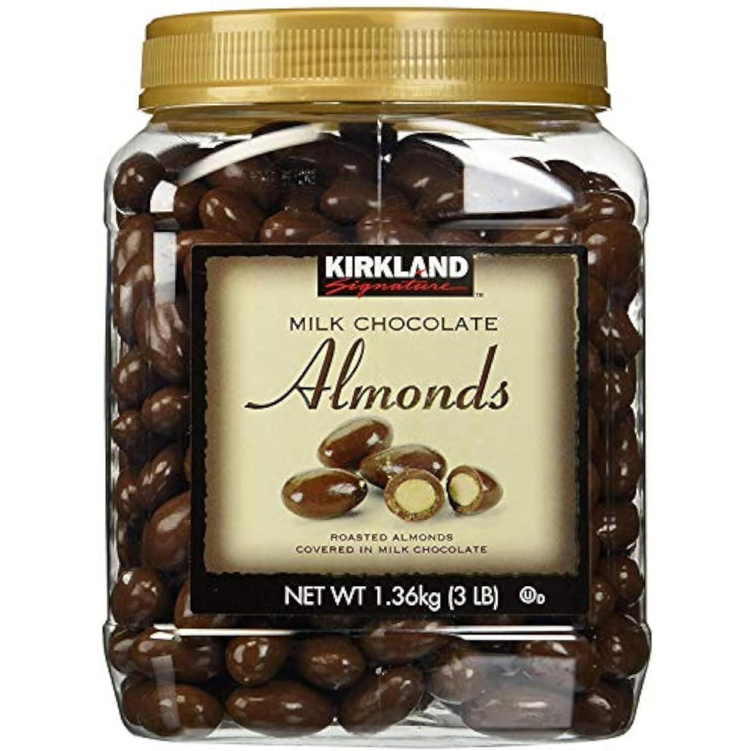 Kirkland Signature Htgfd Milk Chocolate Roasted Almonds, 2 Pack 48 Ounce