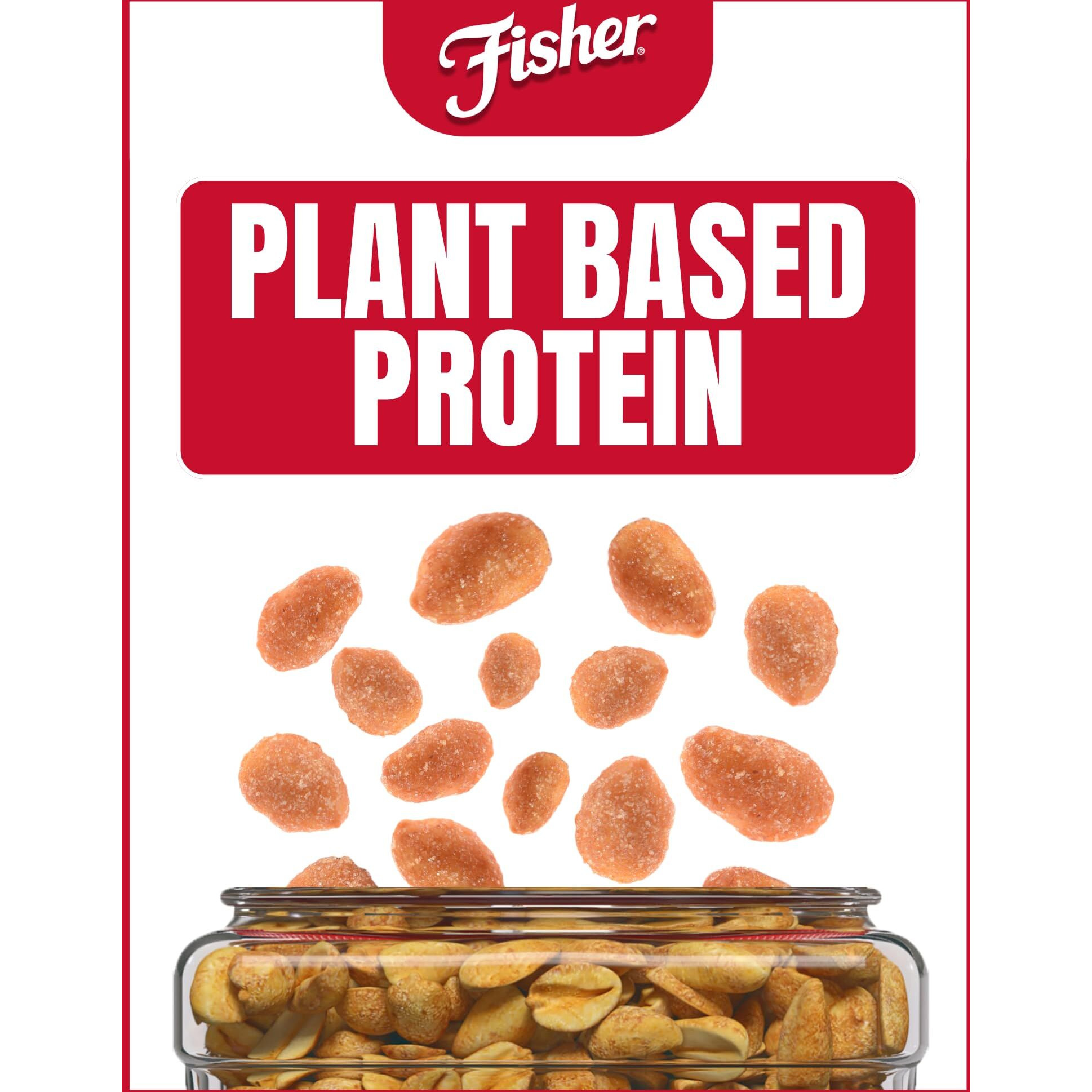 Fisher Snack Honey Roasted Peanuts, 36 Ounces (Pack Of 6), Made With Real Honey, 100% Recyclable