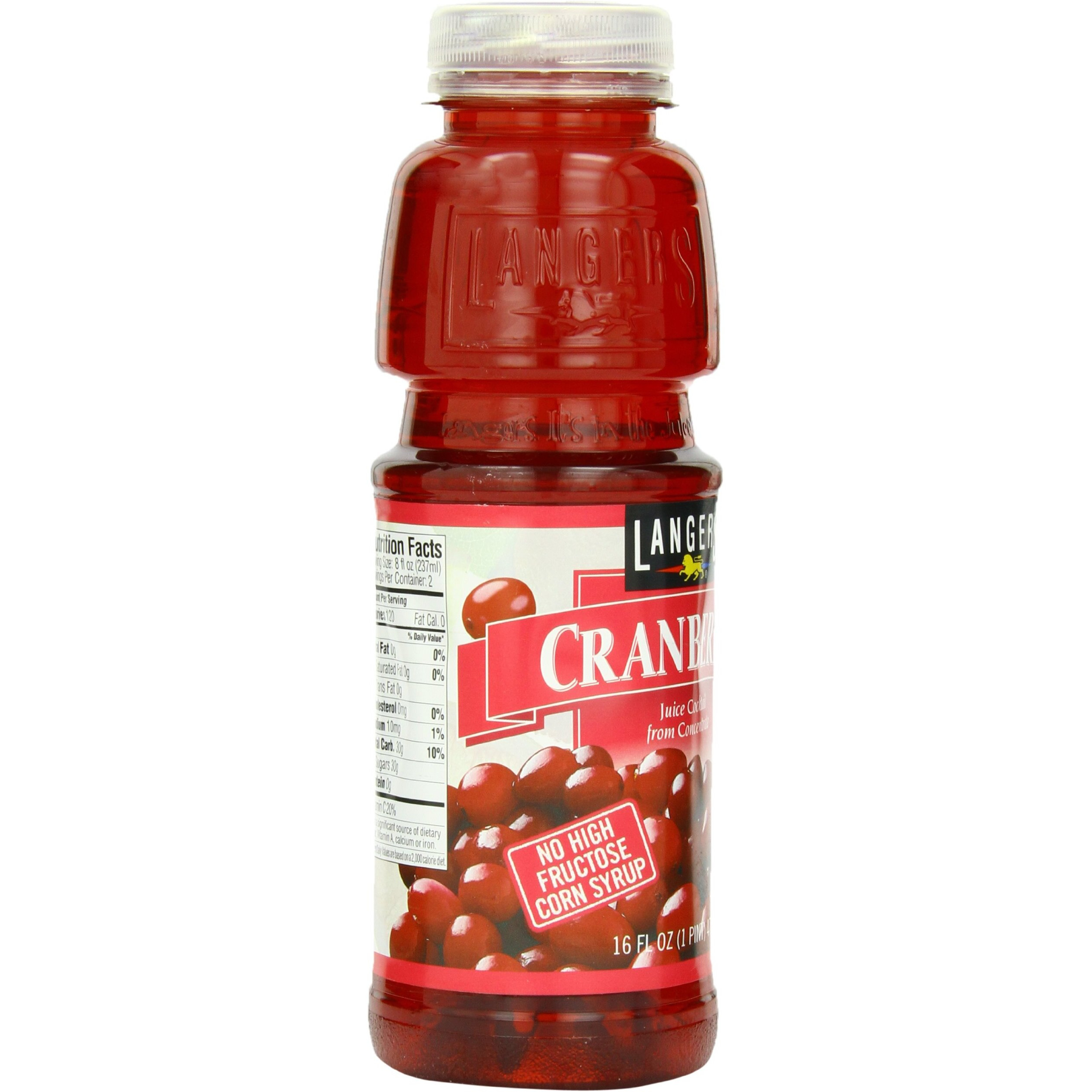 Langers Juice Cocktail, Cranberry, 15.2 Fluid Ounce (Pack Of 12)