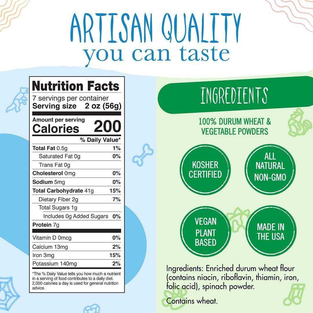 Pastabilities Fun Shaped Pasta For Kids - Cat Lovers Pasta - Purrfect Animal Theme, Non-Gmo Natural Wheat Pasta, All-Natural, Kosher Certified, Made In The Usa, (2 Pack,14 Oz)