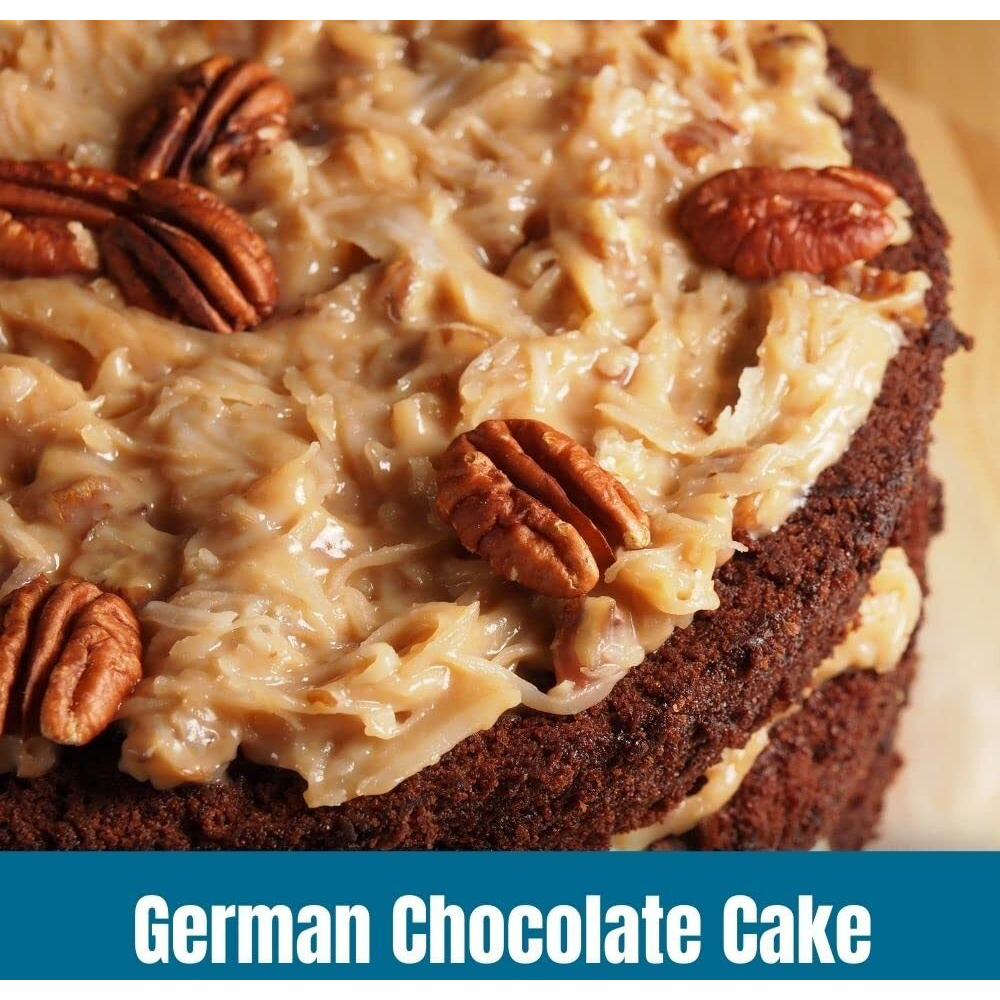 Door County Coffee German Chocolate Cake Flavored Coffee Whole Bean | 10 Oz Bag | Flavored Whole Bean Coffee Medium Roast | 100% Specialty Arabica Coffee | Flavored Gourmet Coffee | German Chocolate Cake