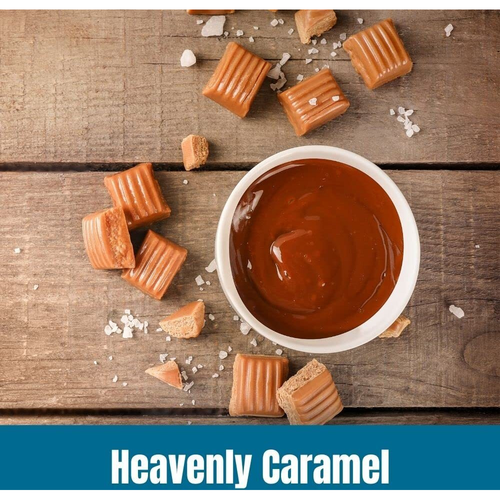 Door County Coffee Heavenly Caramel Flavored Coffee Whole Bean | 10 Oz Bag | Medium Roast | 100% Specialty Arabica Coffee | Flavored Gourmet Coffee | Heavenly Caramel