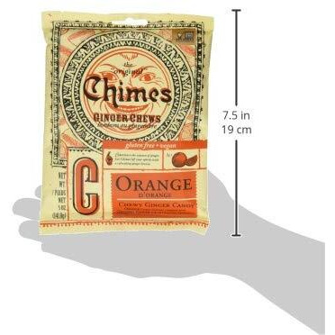 Chimes Ginger Chews, Orange, 5 Oz