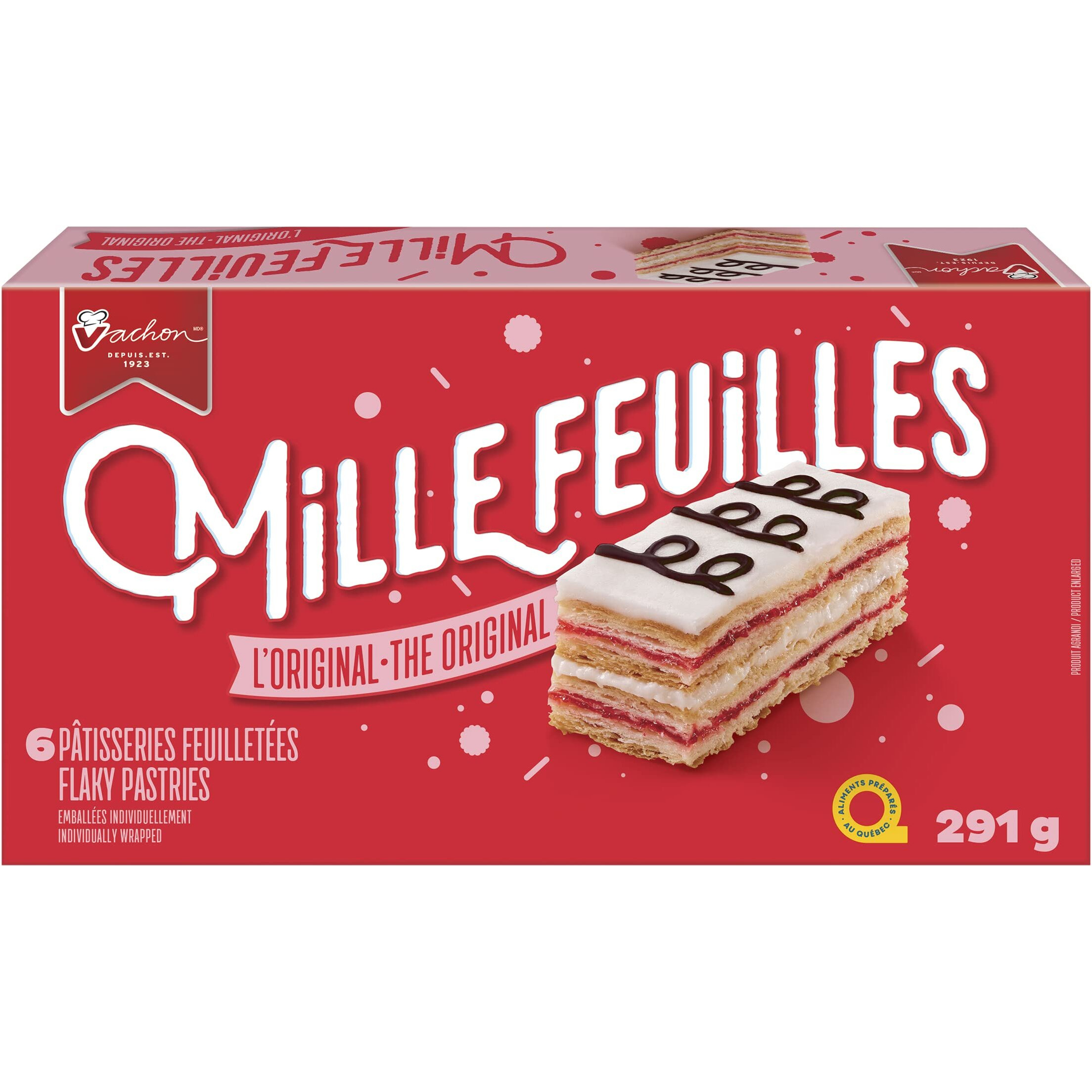 Vachon Mille Feuilles 1 Box Of 6 Flaky Pastries Snack Cakes 10 Ounces Made In Quebec