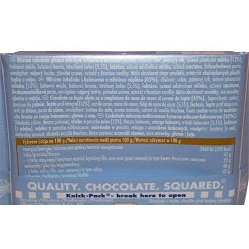 Ritter Sport Kokos / Coconut (3 Bars Each 100G) - Fresh From Germany