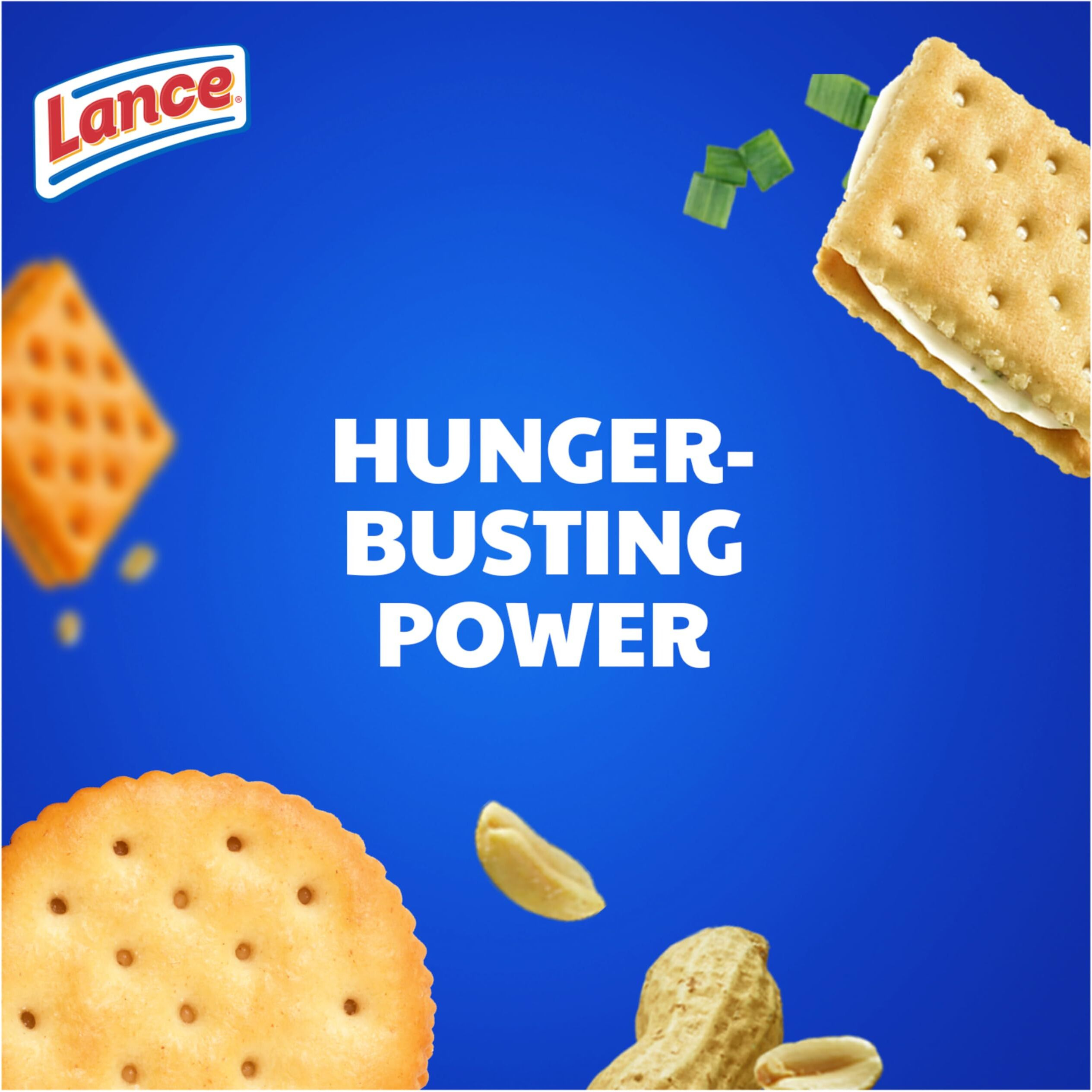 Lance Sandwich Crackers, Variety Pack, 3 Flavors, 8 Individually Wrapped Packs, 6 Sandwiches Each