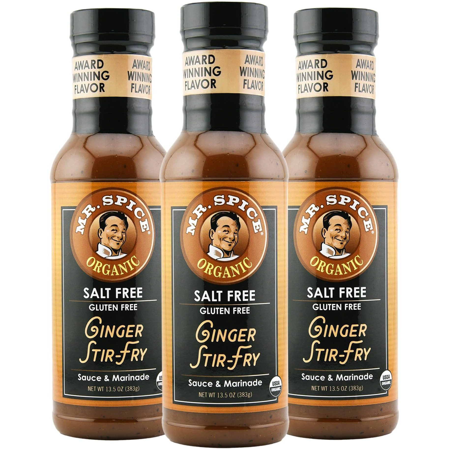 Mr. Spice Organic - Salt Free Sauce (Ginger Stir Fry, 3-Pack)