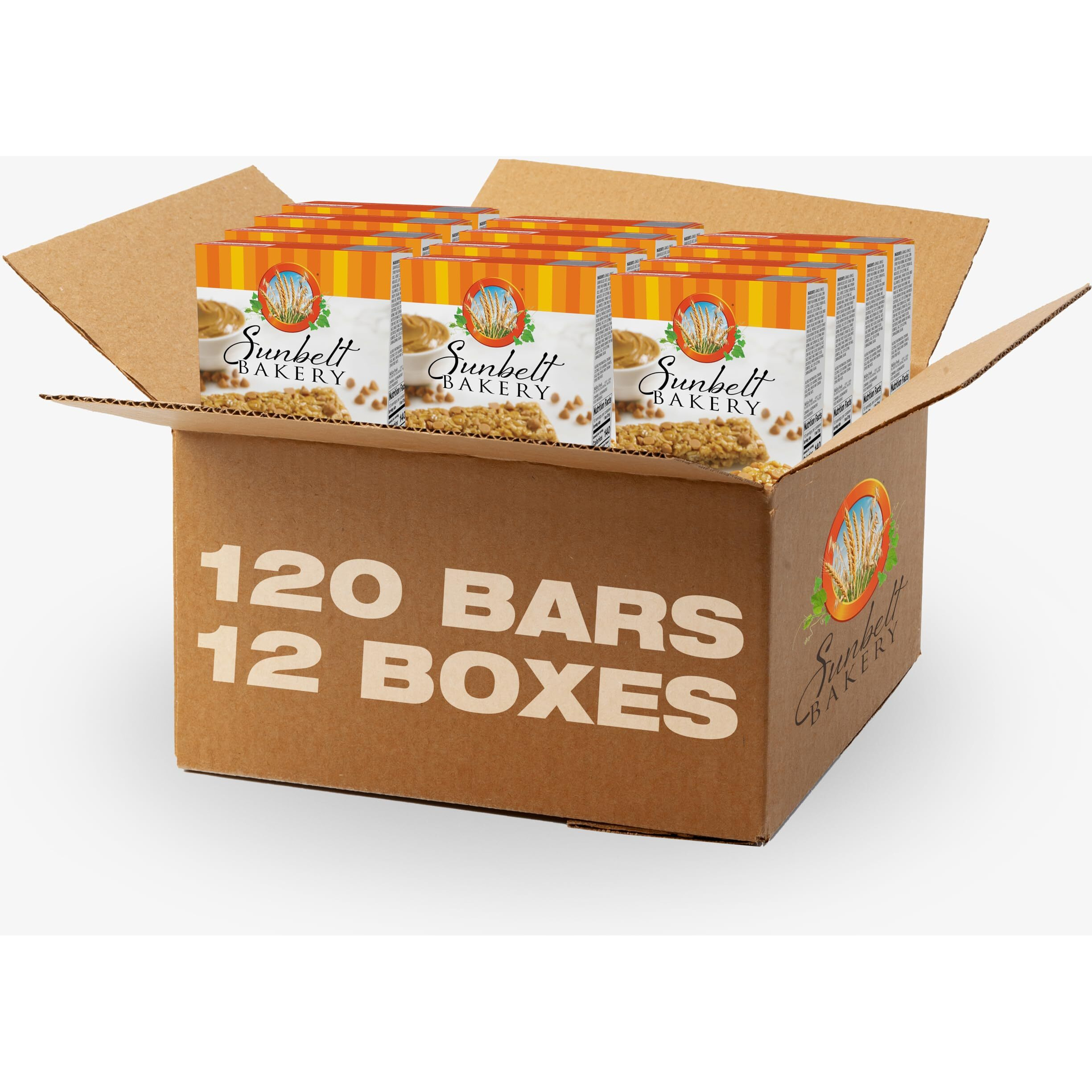 Sunbelt Bakery Peanut Butter Chip Chewy Granola Bars, 120-1.1 Oz Bars (12 Boxes)