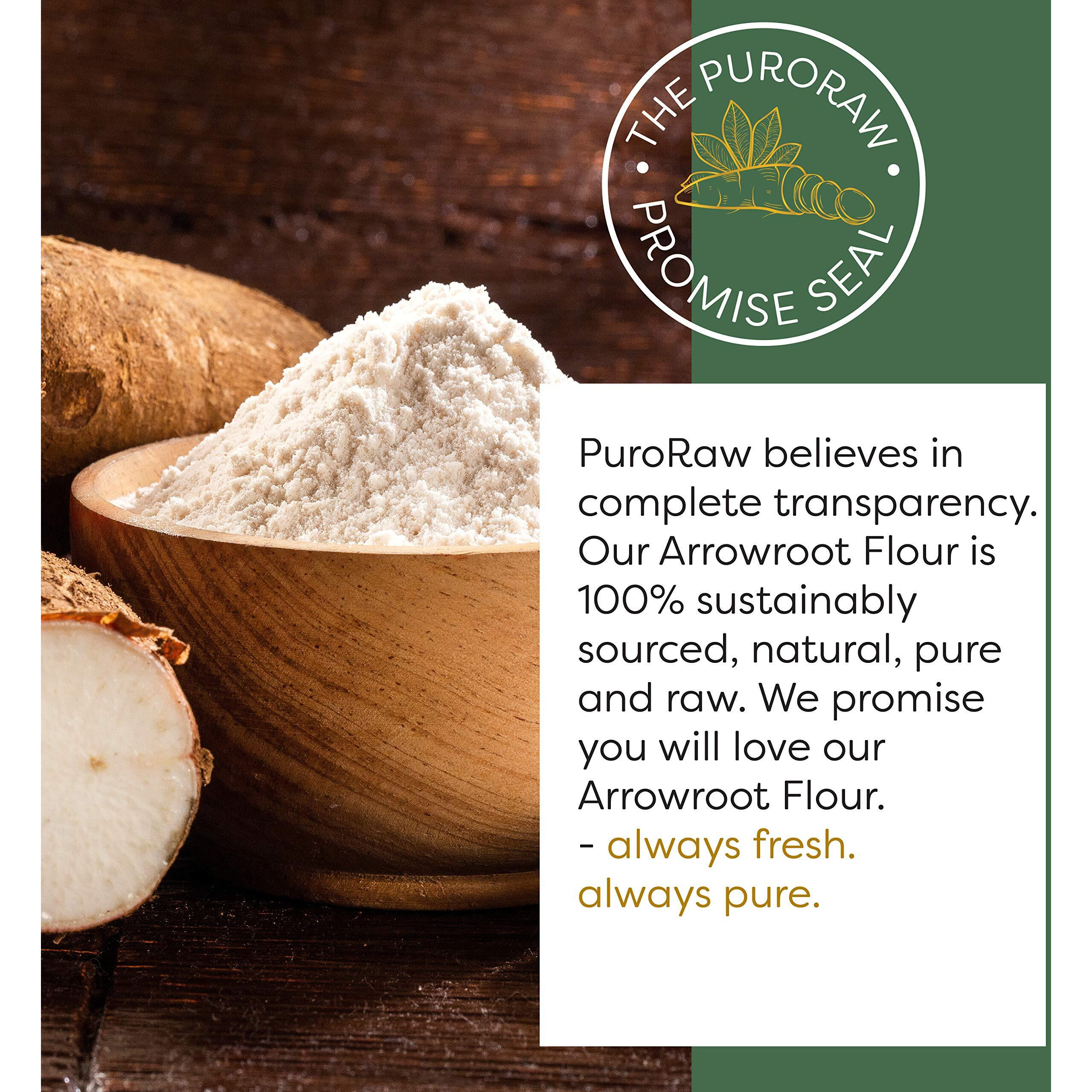 Arrowroot Starch Powder, 2Lb Gluten Free, Pure Arrow Root, Paleo, Non-Gmo, Batch Tested, Product Of Thailand, 2 Pounds, By Puroraw